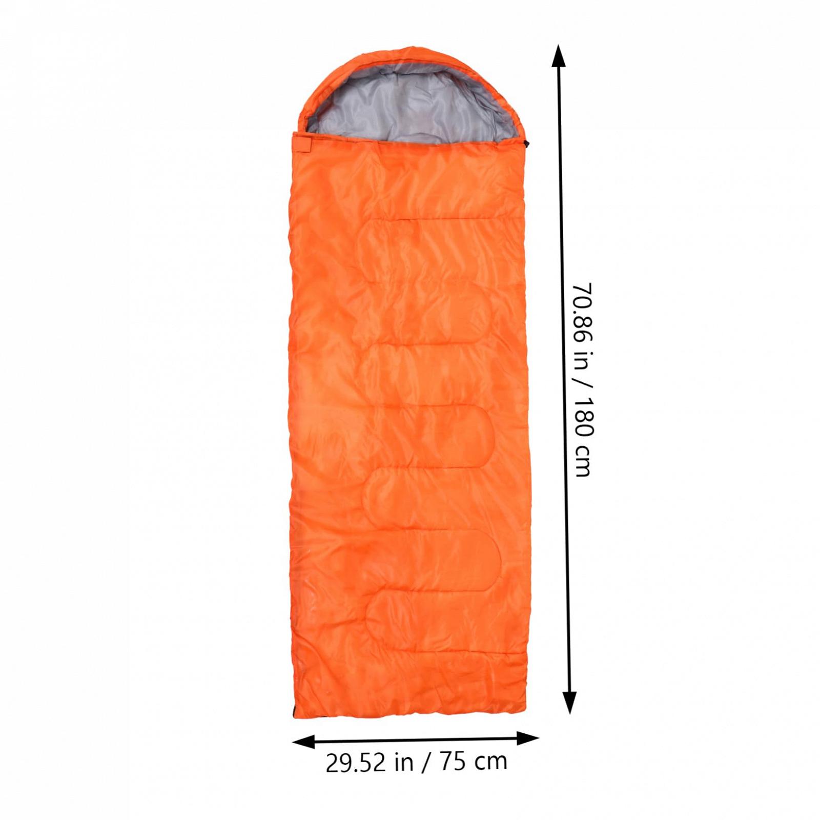 Спальний мішок VANZACK Для дорослих Кемпінг Під столом Помаранчевий, фото №4