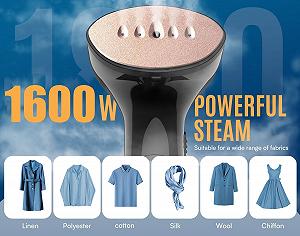 Ручний відпарювач Blesgam 1600 Вт 25 г/хв Black synthetic.ua - Фото 1