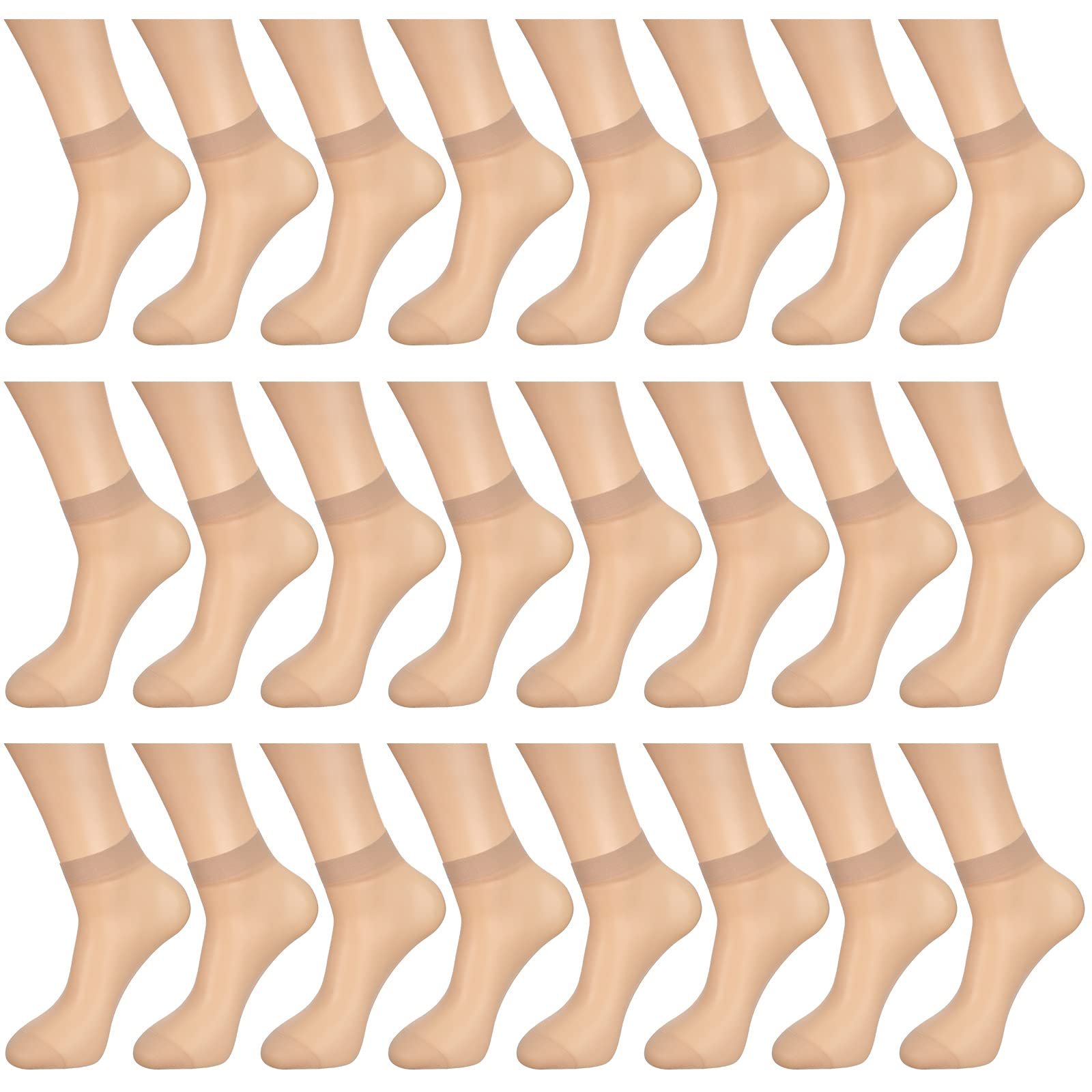 Шкарпетки Bencailor Прозорі Жіночі Нейлонові Тонкі, 24 пари, фото №1