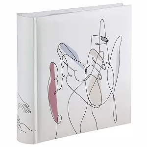 Альбом для фотографий Вкладыши Hama "Hands" 10 x 15 Графика Белый - Фото 1