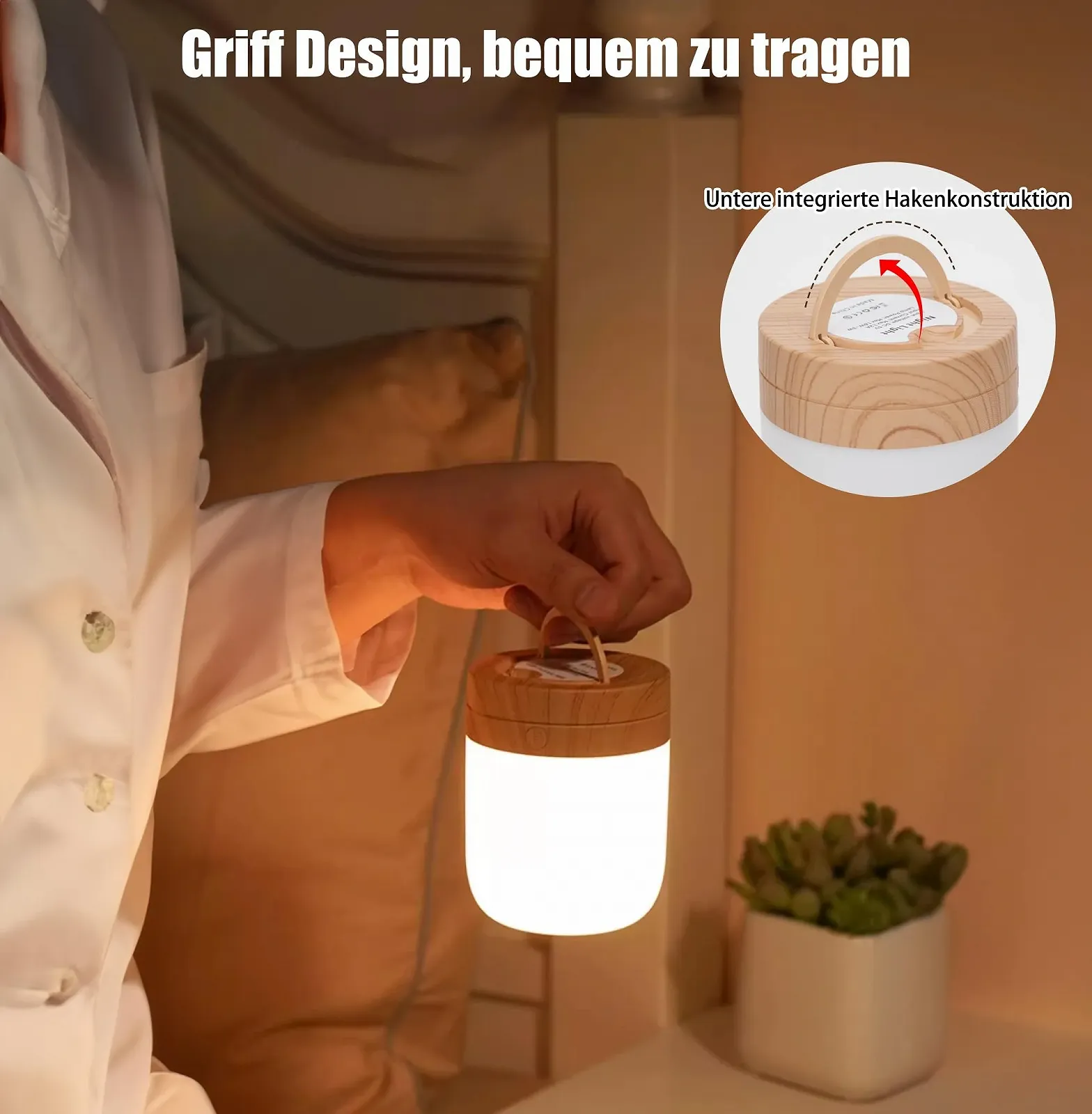 Настільна лампа Adamyee LED RGB Battery Memory Timing, фото №6