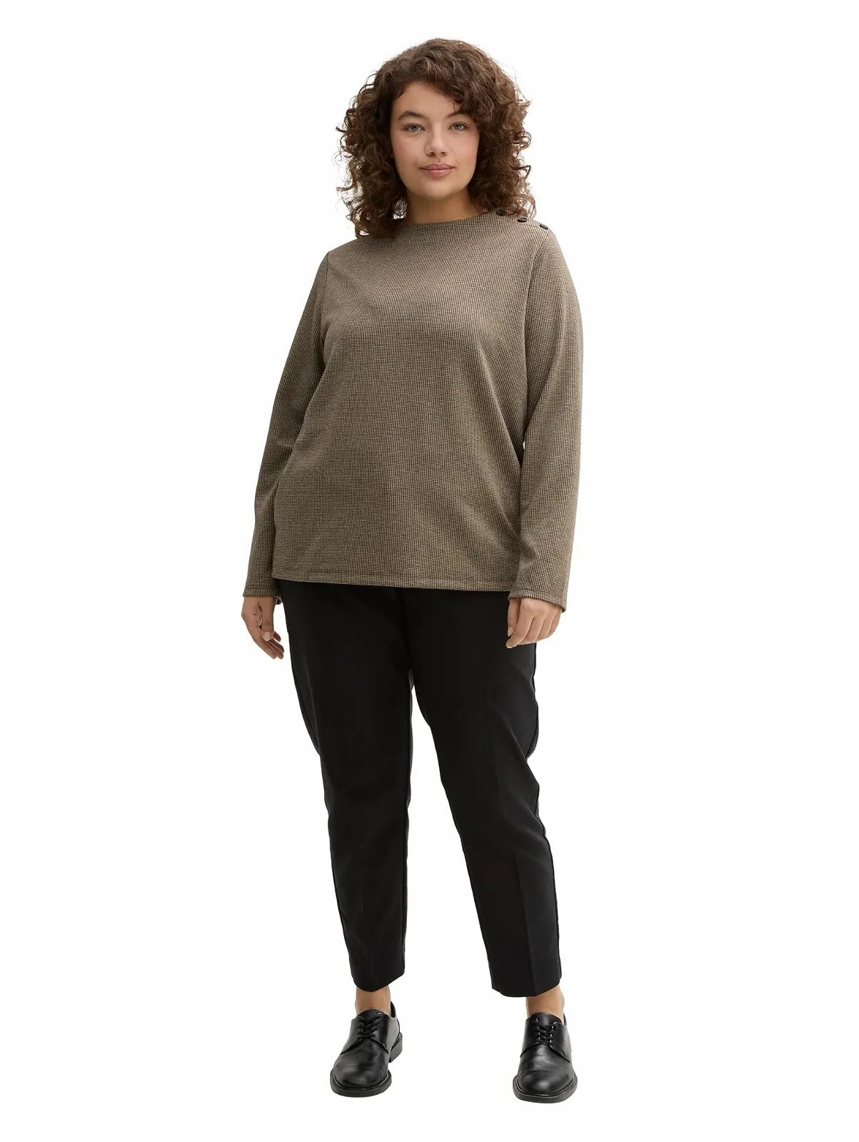 Женская Толстовка Plus Size TOM TAILOR С Планкой на Пуговицах, фото №4 Женская Толстовка Plus Size TOM TAILOR С Планкой на Пуговицах, фото №4