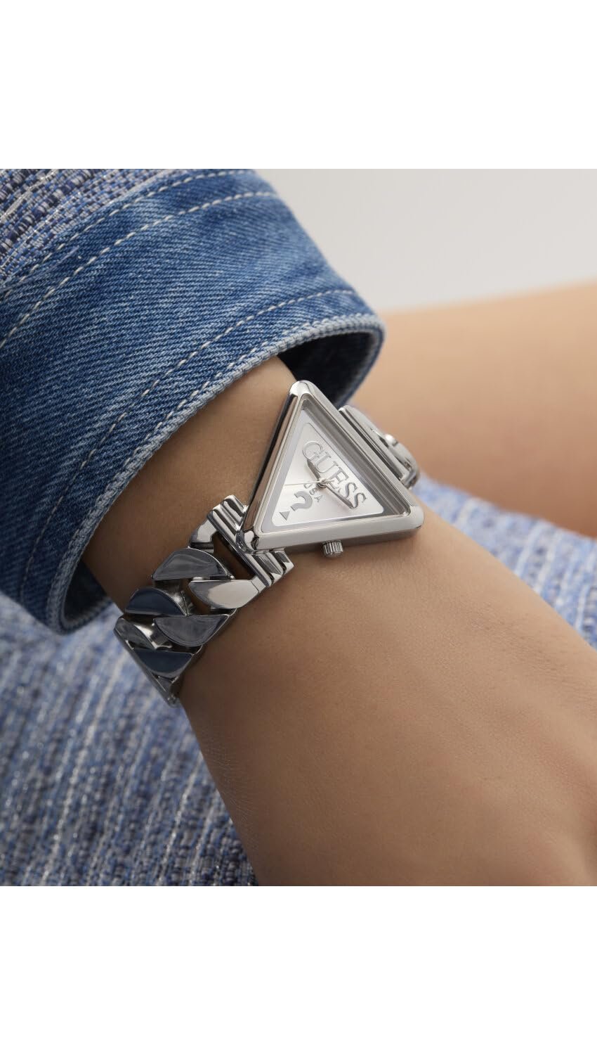Женские Аналоговые Часы GUESS GW0859L1 Серебряный циферблат, фото №7 Женские Аналоговые Часы GUESS GW0859L1 Серебряный циферблат, фото №7