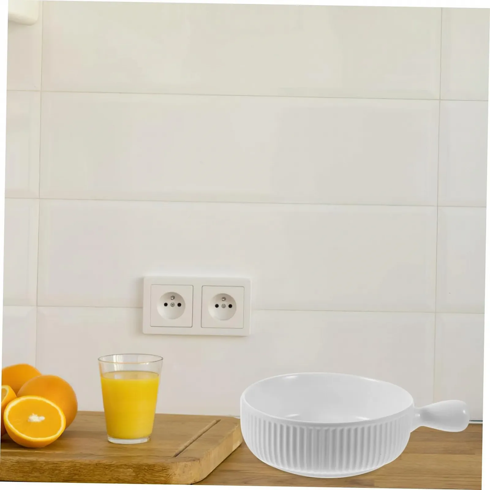 Миска для запікання GALPADA Керамічна Мікрохвильова піч Духовка Нековзне дно Штабельована, фото №6