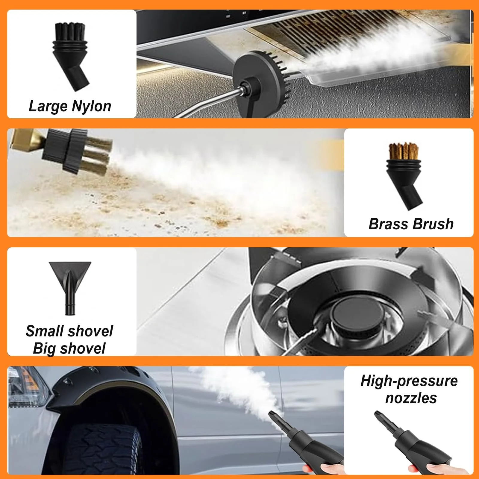 Пароочиститель ручной 2500 W 1.2 л 6 уровней 3 бар портативный, фото №7 Пароочиститель ручной 2500 W 1.2 л 6 уровней 3 бар портативный, фото №7