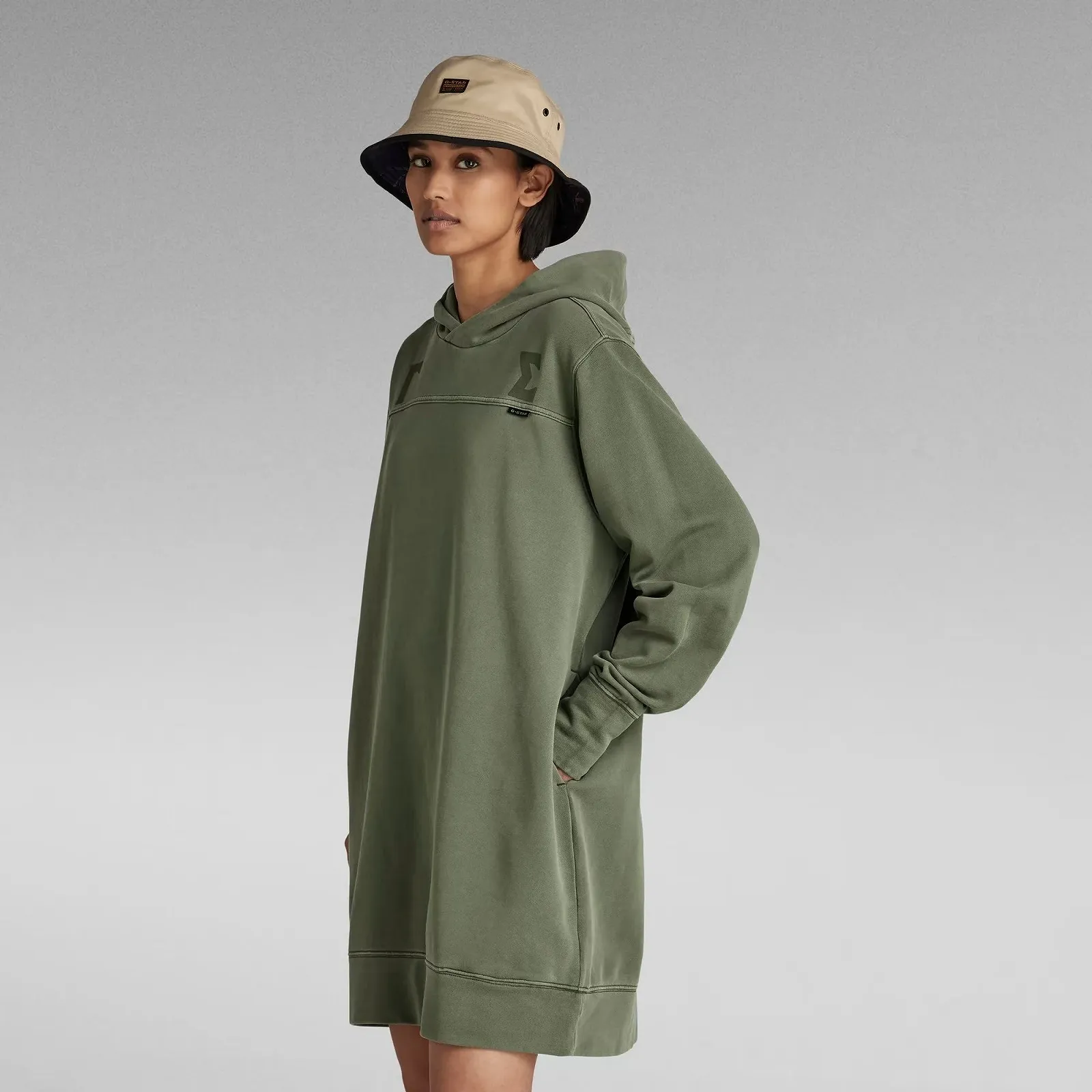 Жіноча сукня G-Star RAW Gamma Sigma Loose Hooded Sweat Dress - XS, фото №2