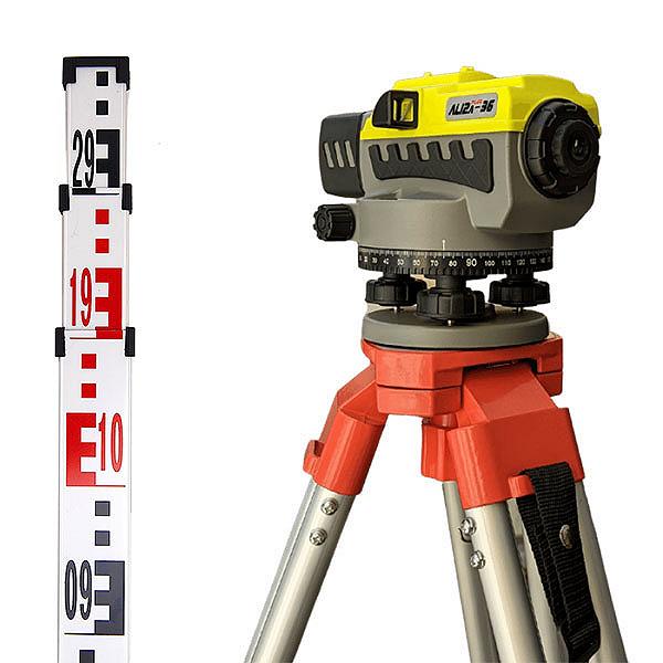 Оптичний нівелір NTECH-GEO AL12A-36 з штативом ESJA10 і рейкою LSS-3M, фото №3