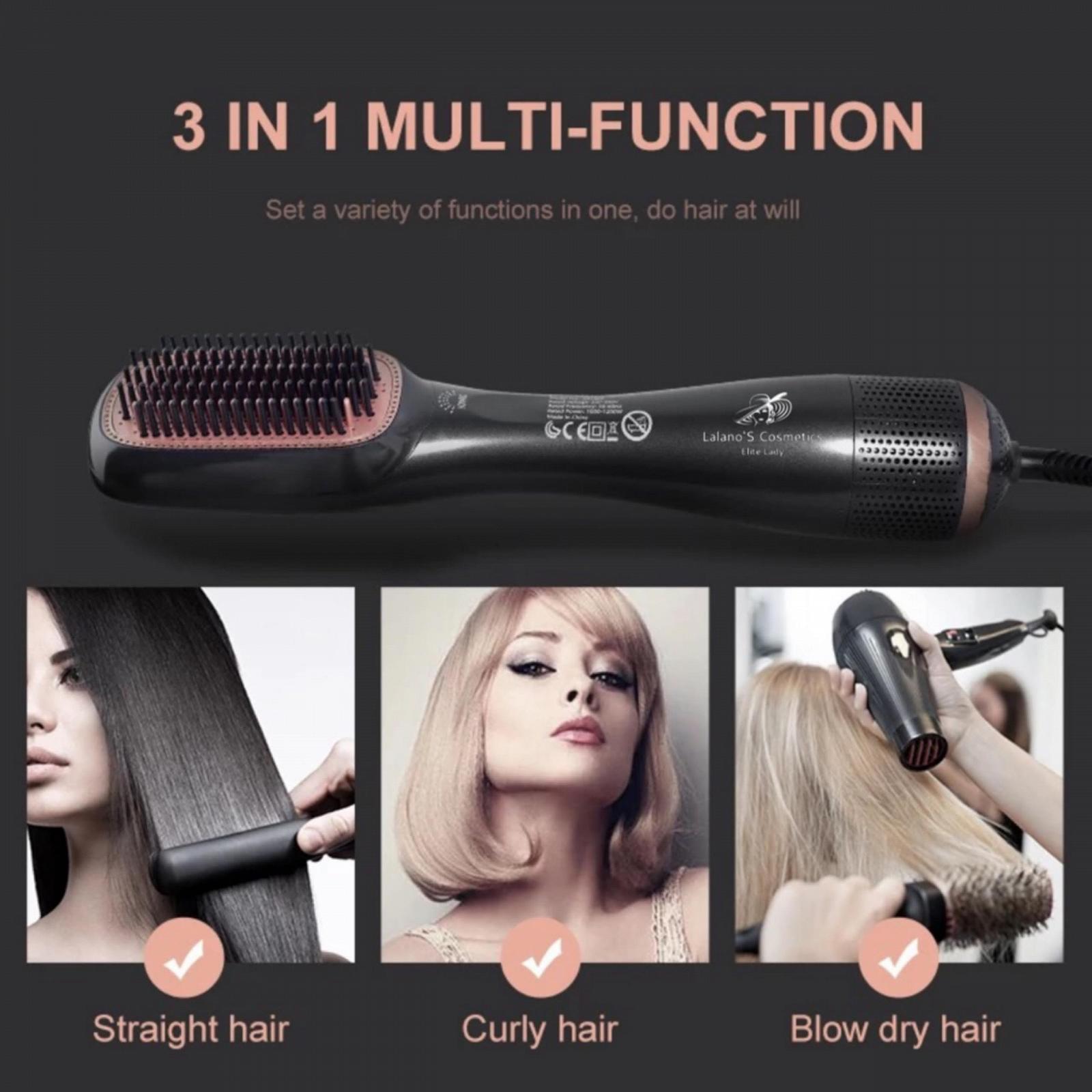 Фен-щітка Lalano`S Cosmetics 3-in-1 1200W Ceramic Ion, фото №2 Фен-щітка Lalano`S Cosmetics 3-in-1 1200W Ceramic Ion, фото №2
