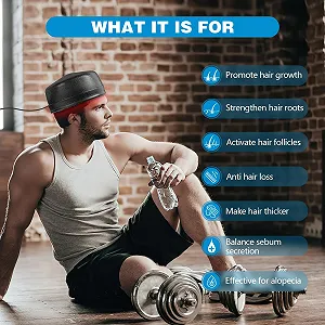 Лазерна Кепка iKeener lllt для росту волосся та проти випадіння волосся, 660 нм та 850 нм synthetic.ua - Фото 1