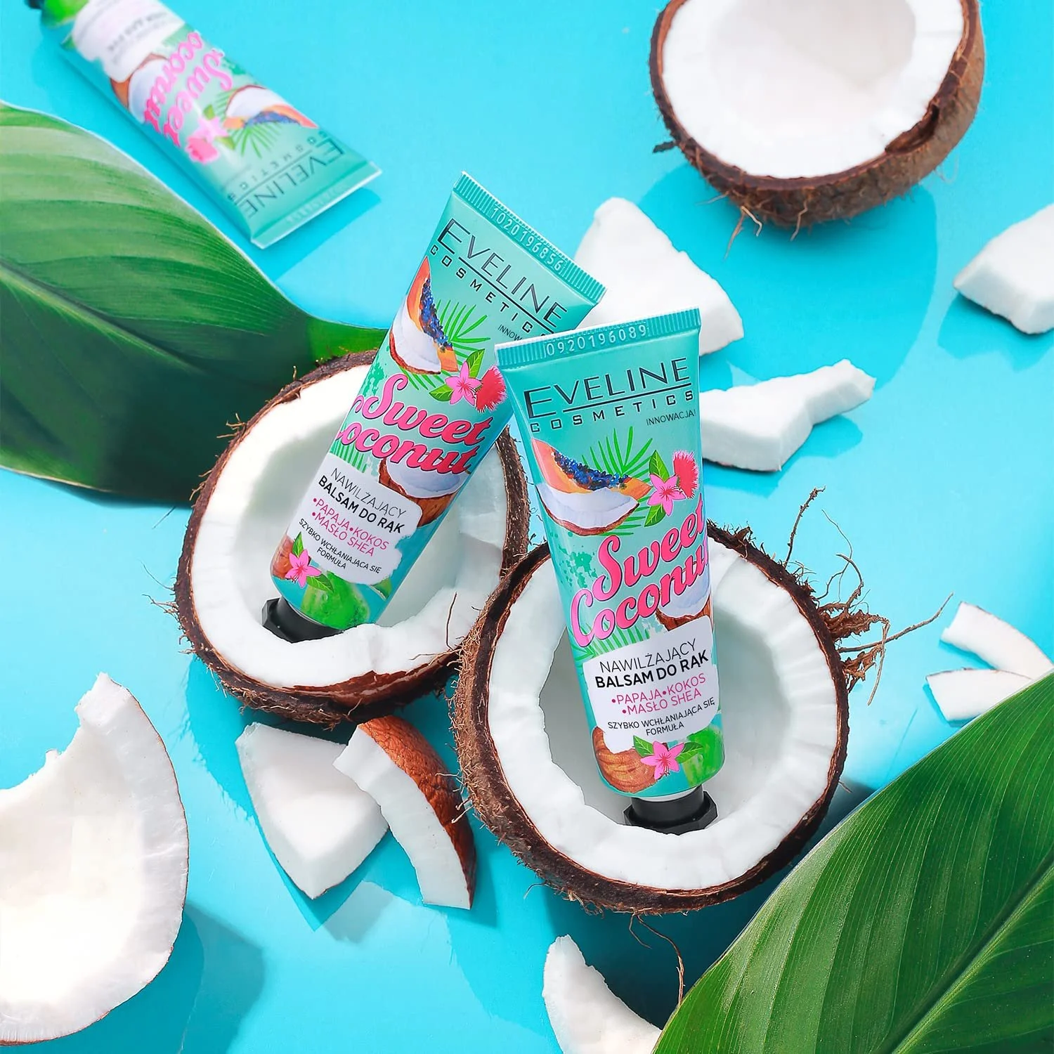 Бальзам для рук Eveline Cosmetics Sweet Coconut Зволожуючий, 50 мл, фото №2 Бальзам для рук Eveline Cosmetics Sweet Coconut Зволожуючий, 50 мл, фото №2