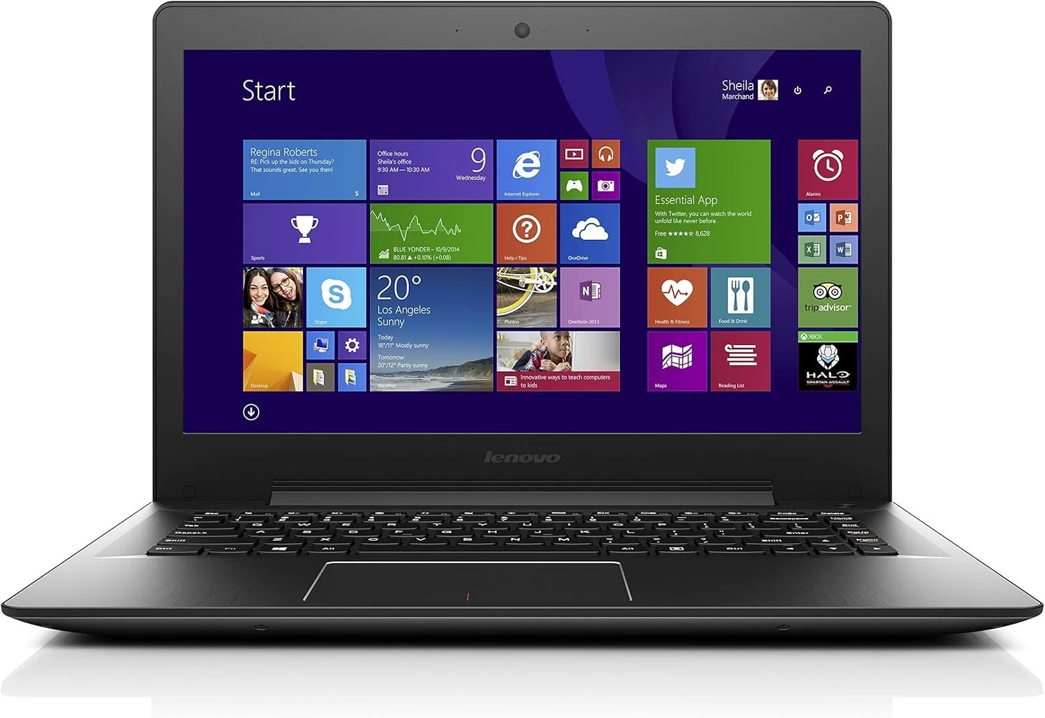 Ноутбук 14'' Lenovo IdeaPad U41-70 Gaming Intel Core i7 RAM 8GB SSD 256GB GeForce 940M Windows 11 (UKR), фото №1