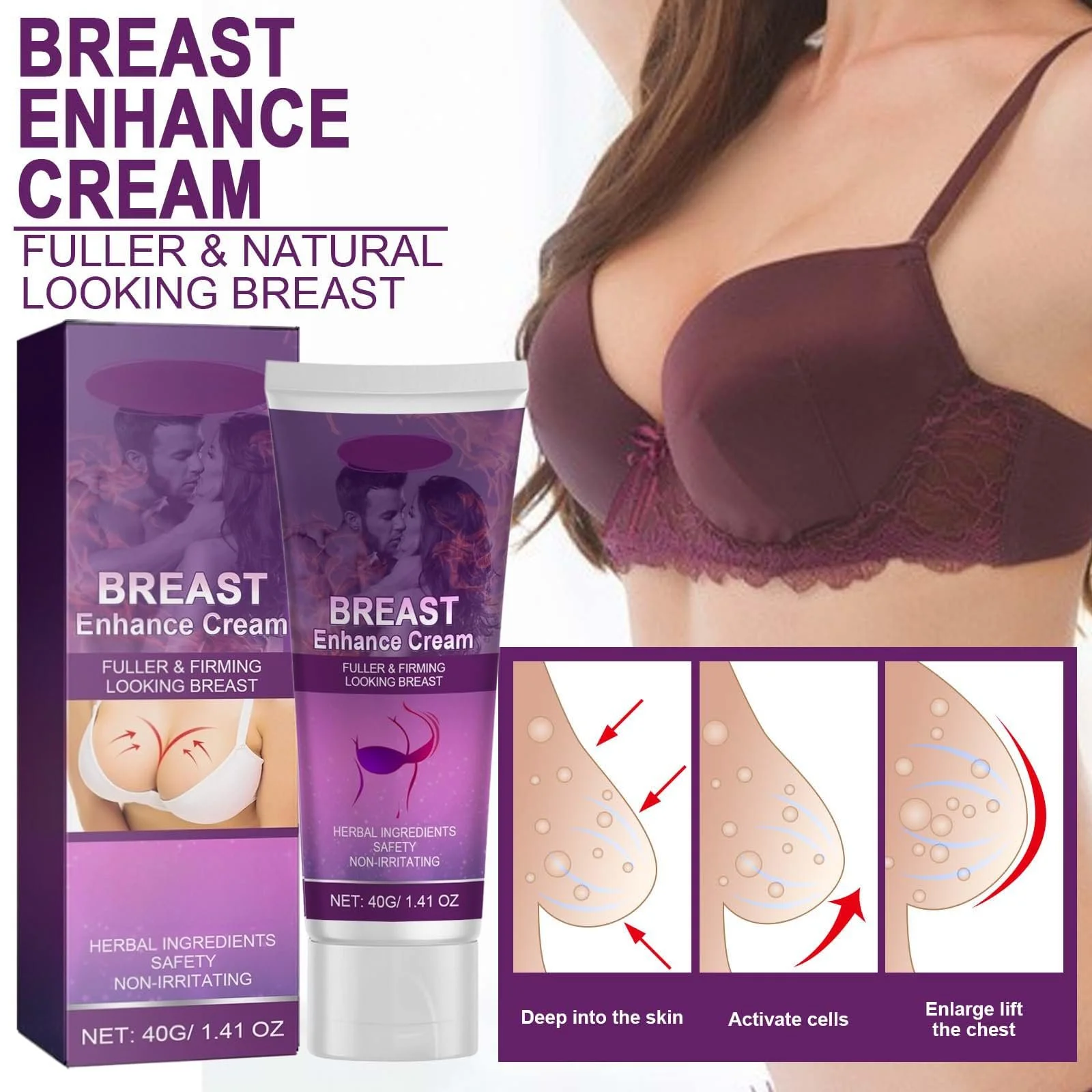 Крем для збільшення грудей Shentiru (8) 2 шт, фото №2