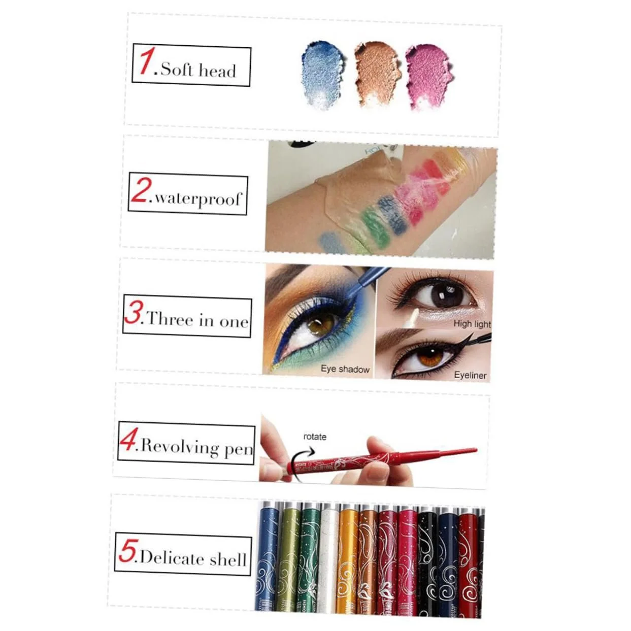 Подводка Beaupretty 1цветная, разноцветная, фото №7