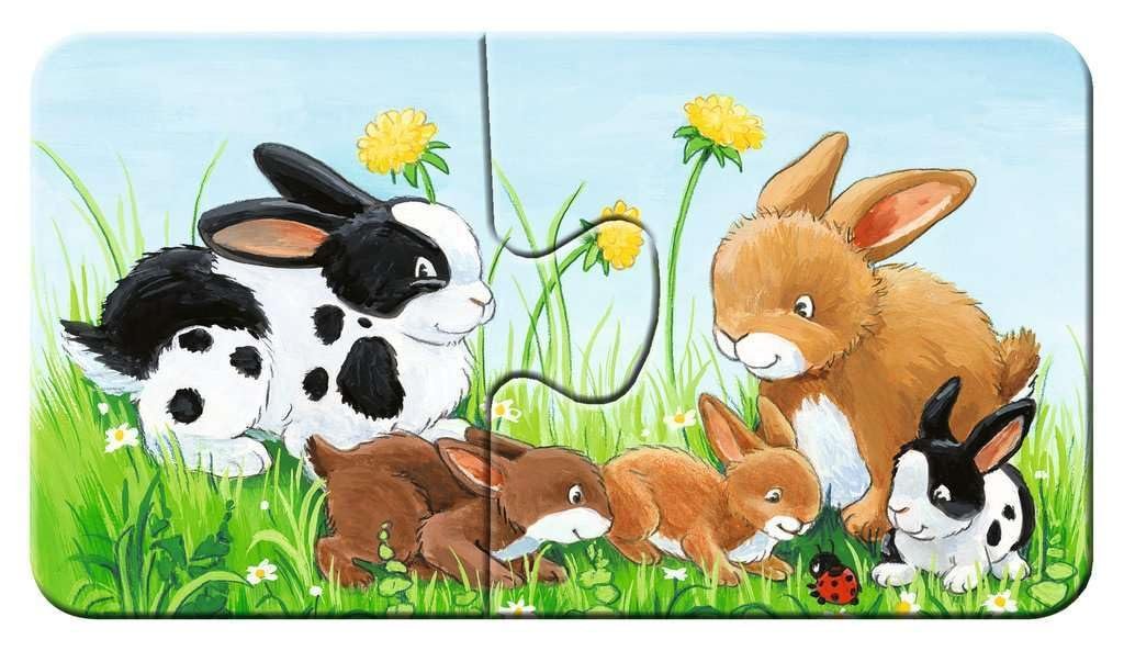 Пазл дитячий Ravensburger My First Puzzle Animal Families on the Farm 05072 9 x 2 деталі, фото №9