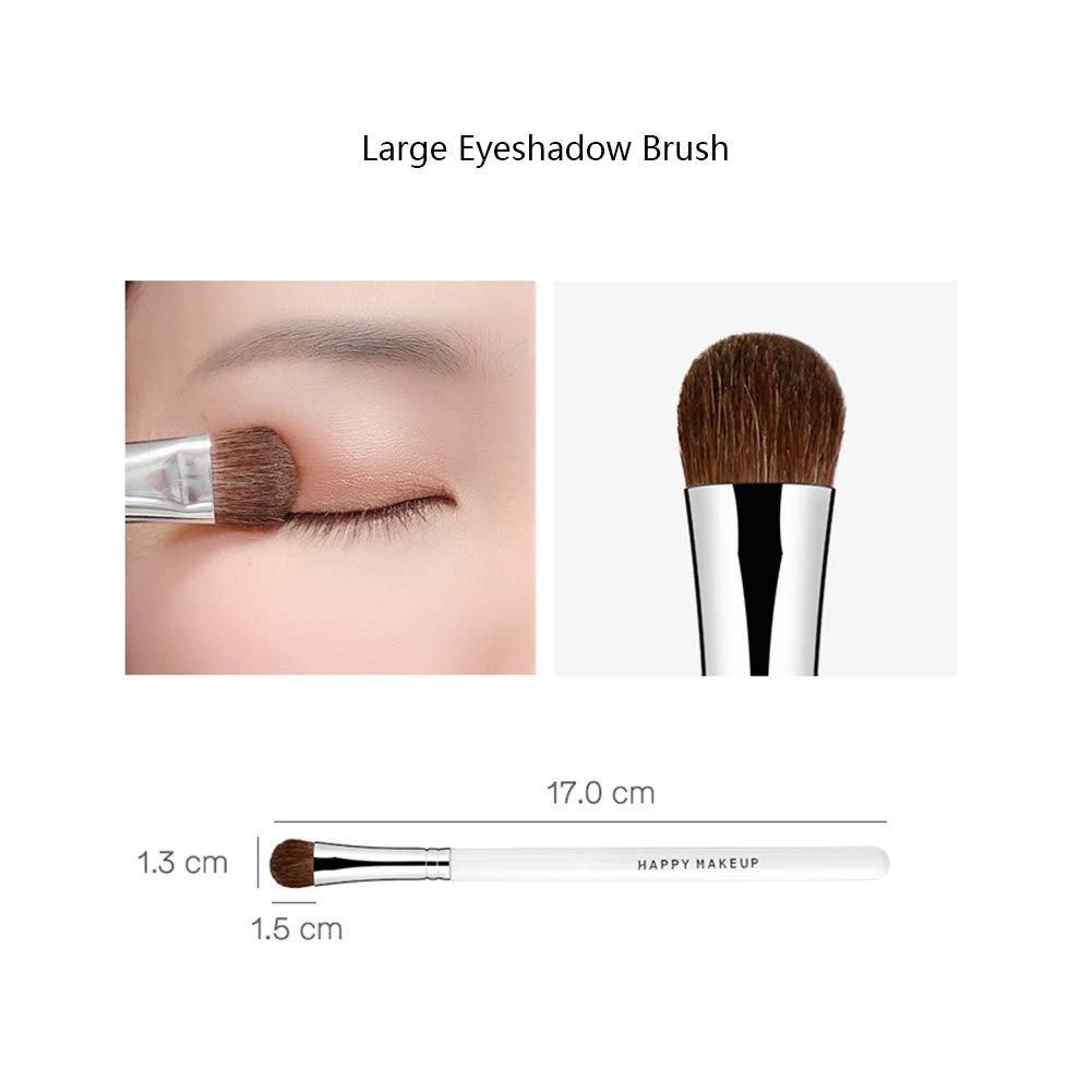 Набор кистей для макияжа 3 шт Pony Hair Beauty Cleaner Premium Eyeshadow Brush Set Portable Brush High Quality Makeup Brushes, дерево, фото №5