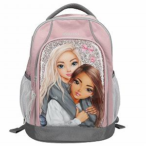 Рюкзак Depesche TOPModel My BFF 13316 Рожевий з сірим, з візерунком моделі та блискітками - Фото 1
