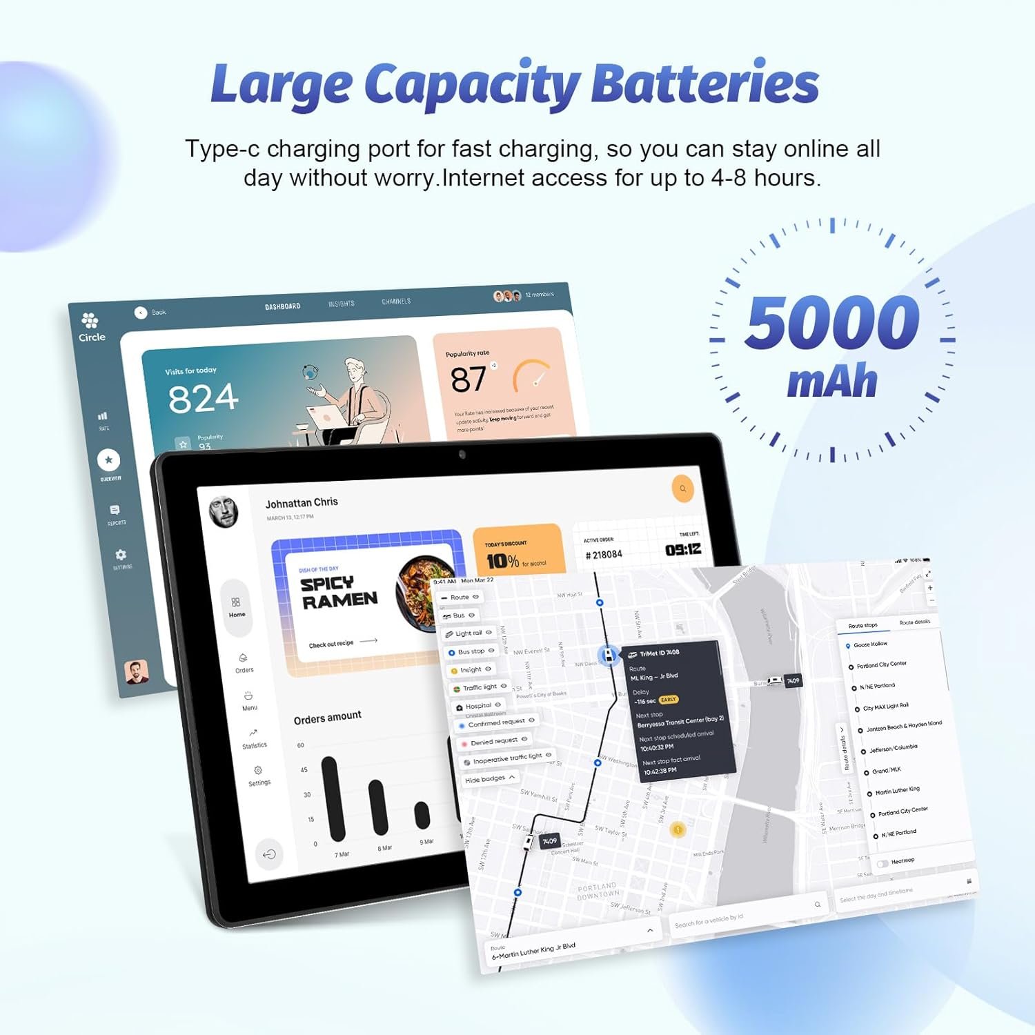 Планшет 10.1" Brilliance in hand C10 3+5/64Gb Android 14 5000 mAh Черный, фото №7