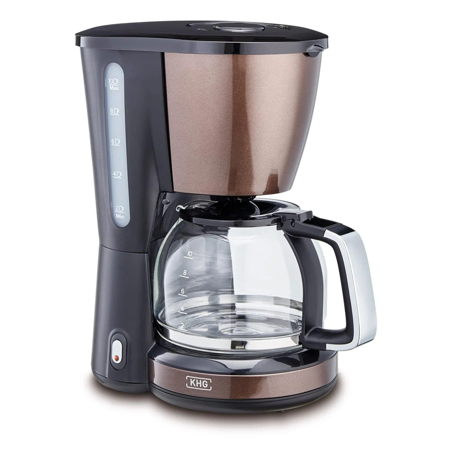 Кофеварка KHG KA-123(MMS) 10 чашек 1.25 л Mocha/Black, фото №1