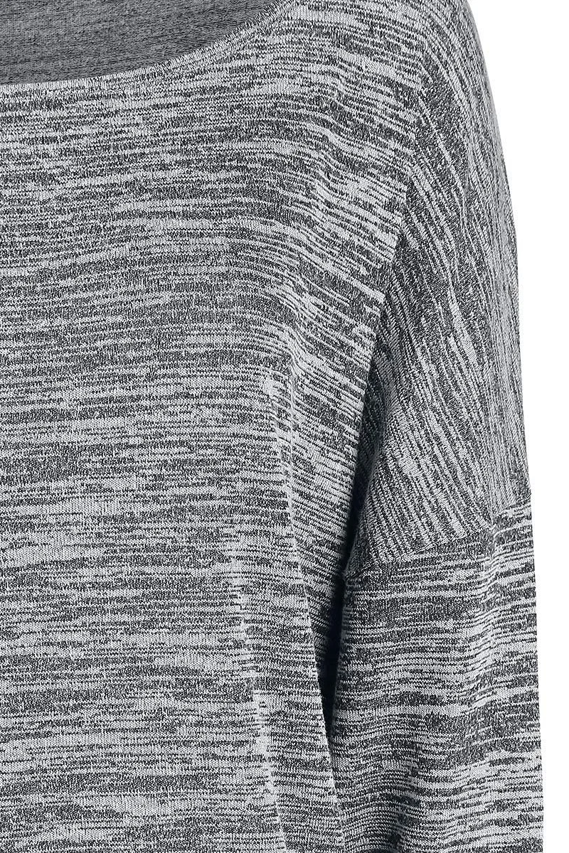 Жіночий В'язаний Джемпер Oversized Forplay Red by EMP Сірий Меланж, фото №4