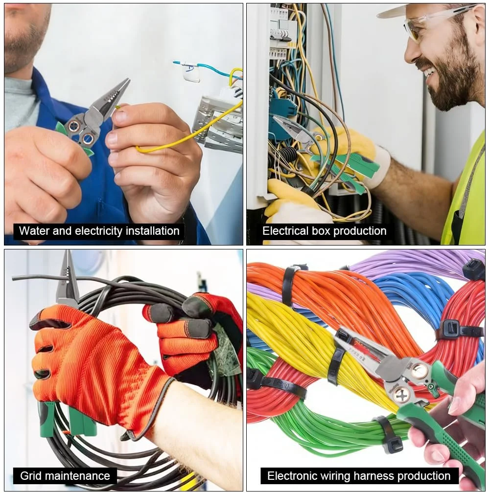 Инструмент для снятия изоляции 8-в-1 с функцией измерения напряжения, многофункциональный стриппер, фото №7