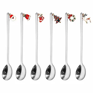 Набір різдвяних ложок 6 шт - Фото 1