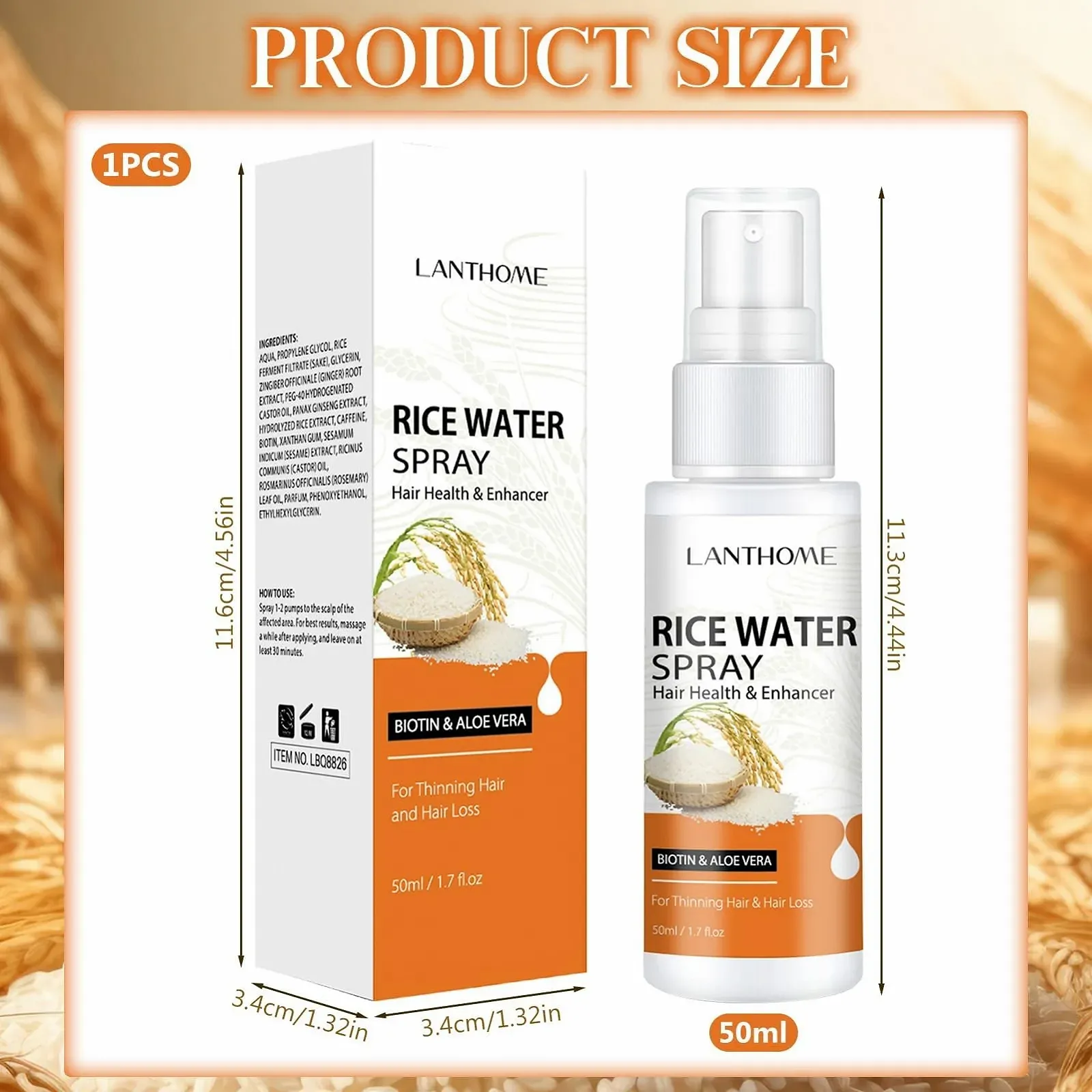 Спрей для росту волосся, Сироватка для росту волосся з біотином, фото №2 Спрей для росту волосся, Сироватка для росту волосся з біотином, фото №2