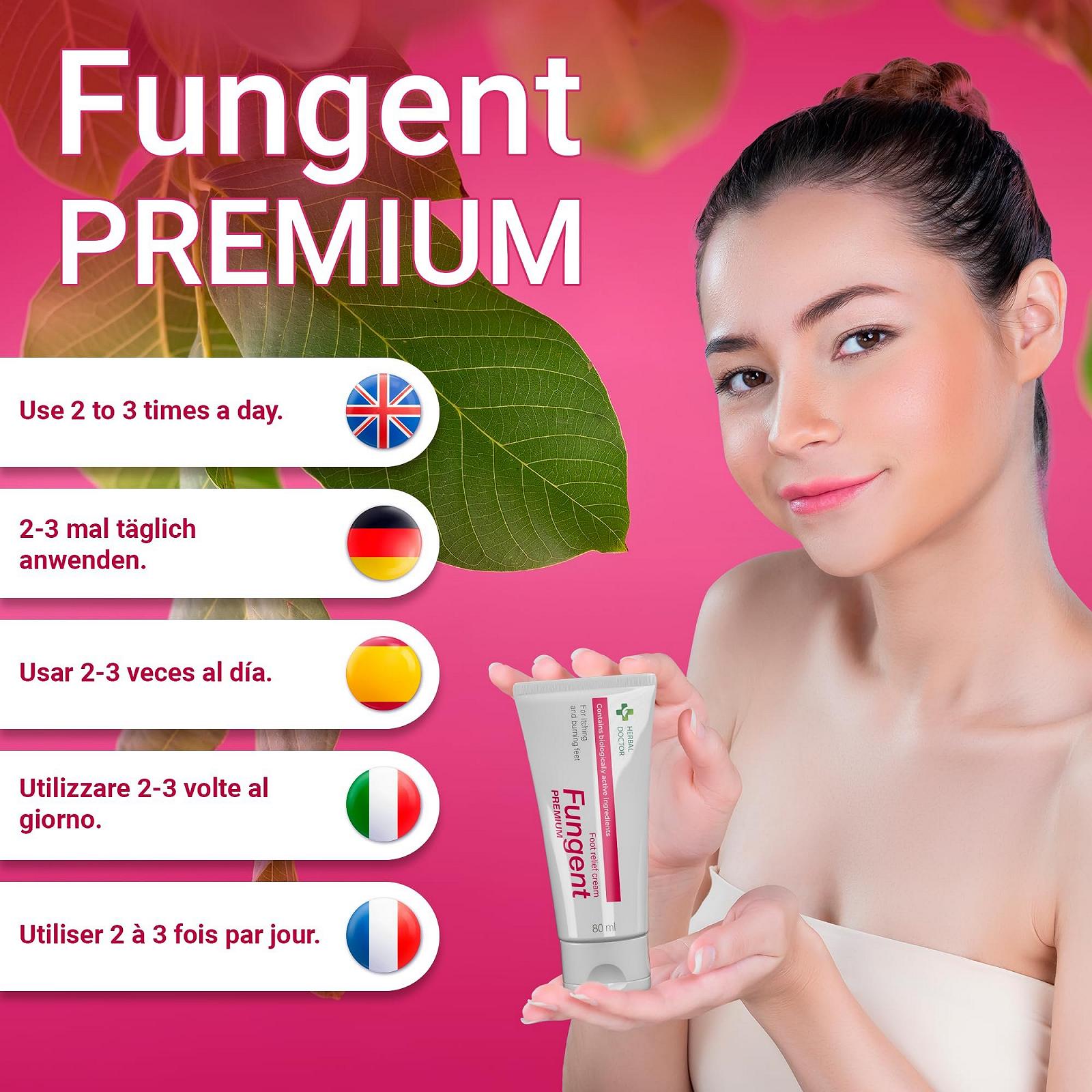 Крем Fungent Premium натуральний для догляду за шкірою стоп проти грибка, 80 мл, фото №4