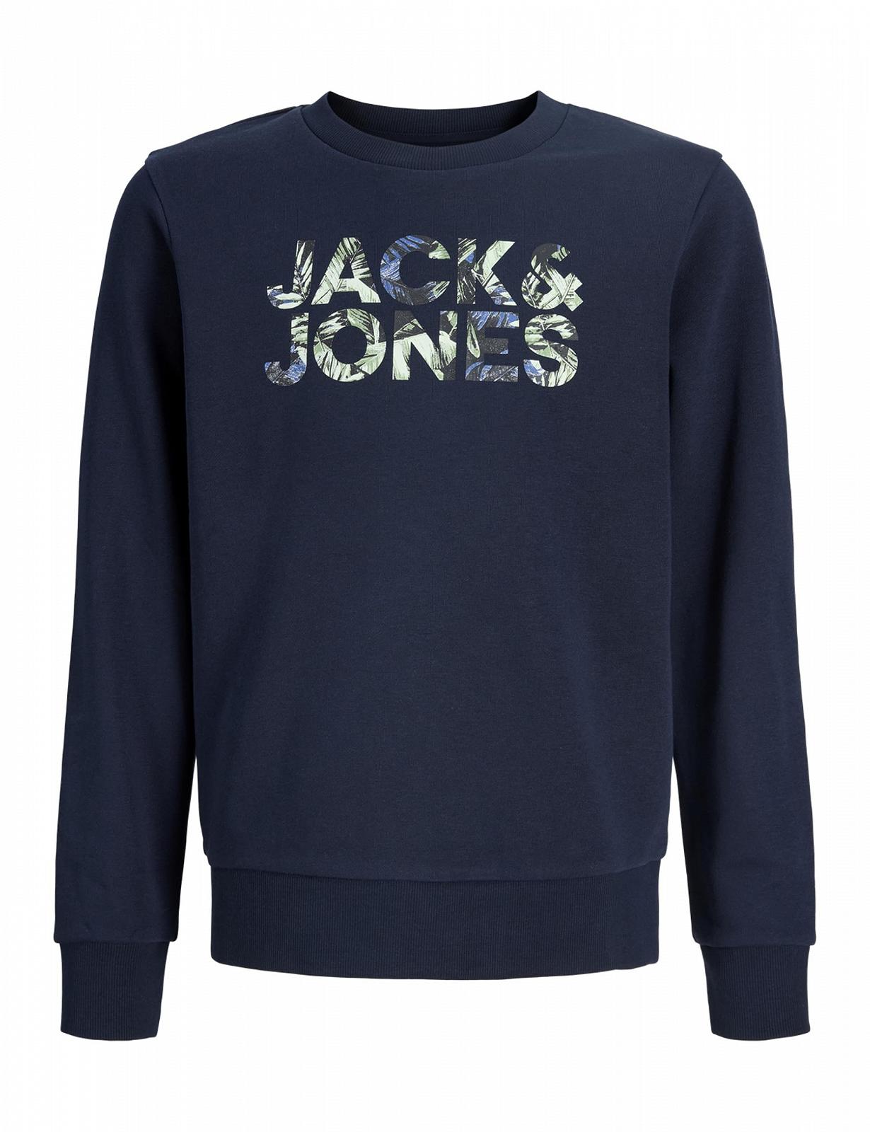 Толстовка JACK & JONES Jjejeff Logo Sweat Crew Jnr, фото №2