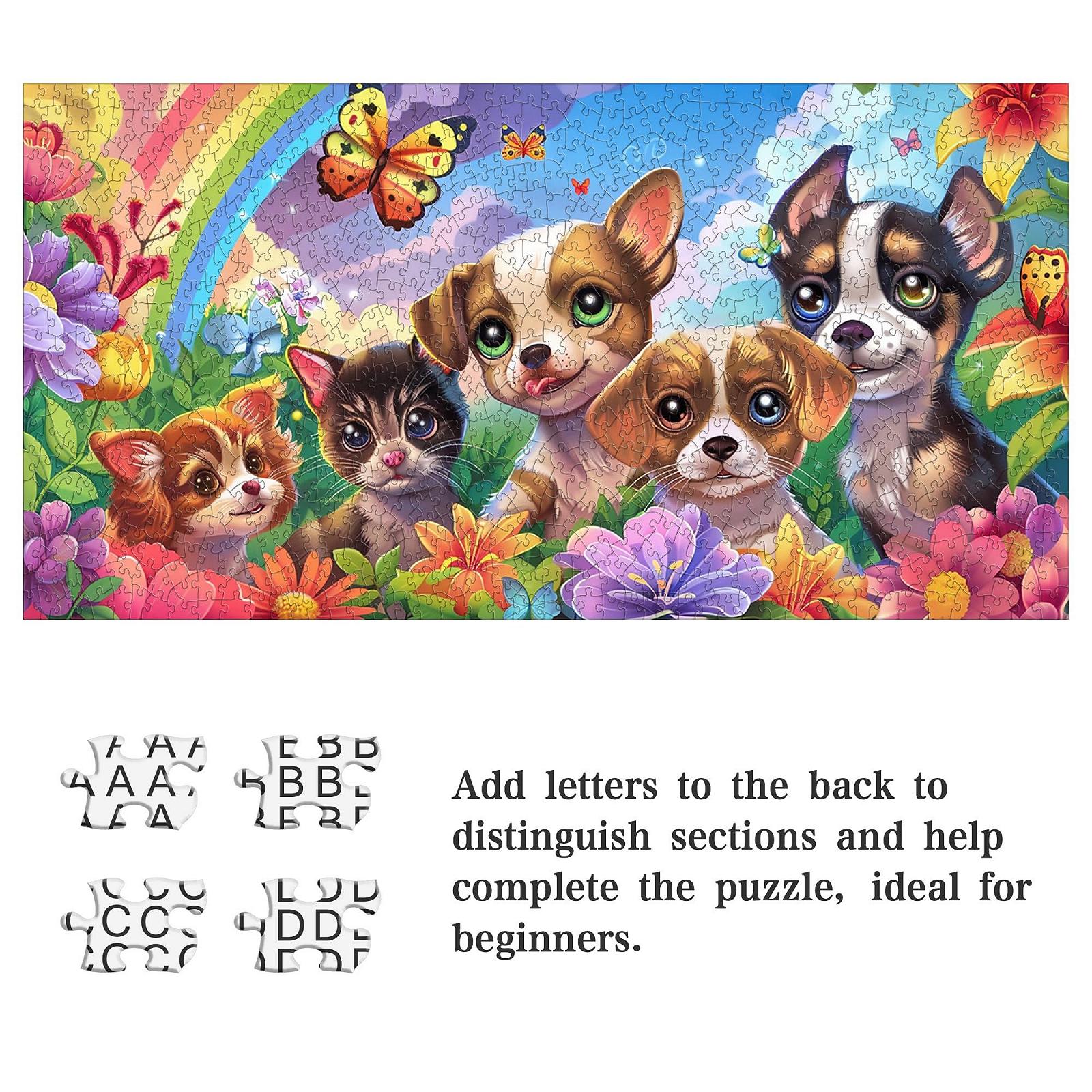 Пазл Щенки 1000 элементов 80 x 40 см, фото №5