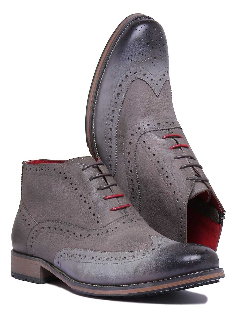Челсі Justin Reece Rugged Brogue, сірий, фото №6