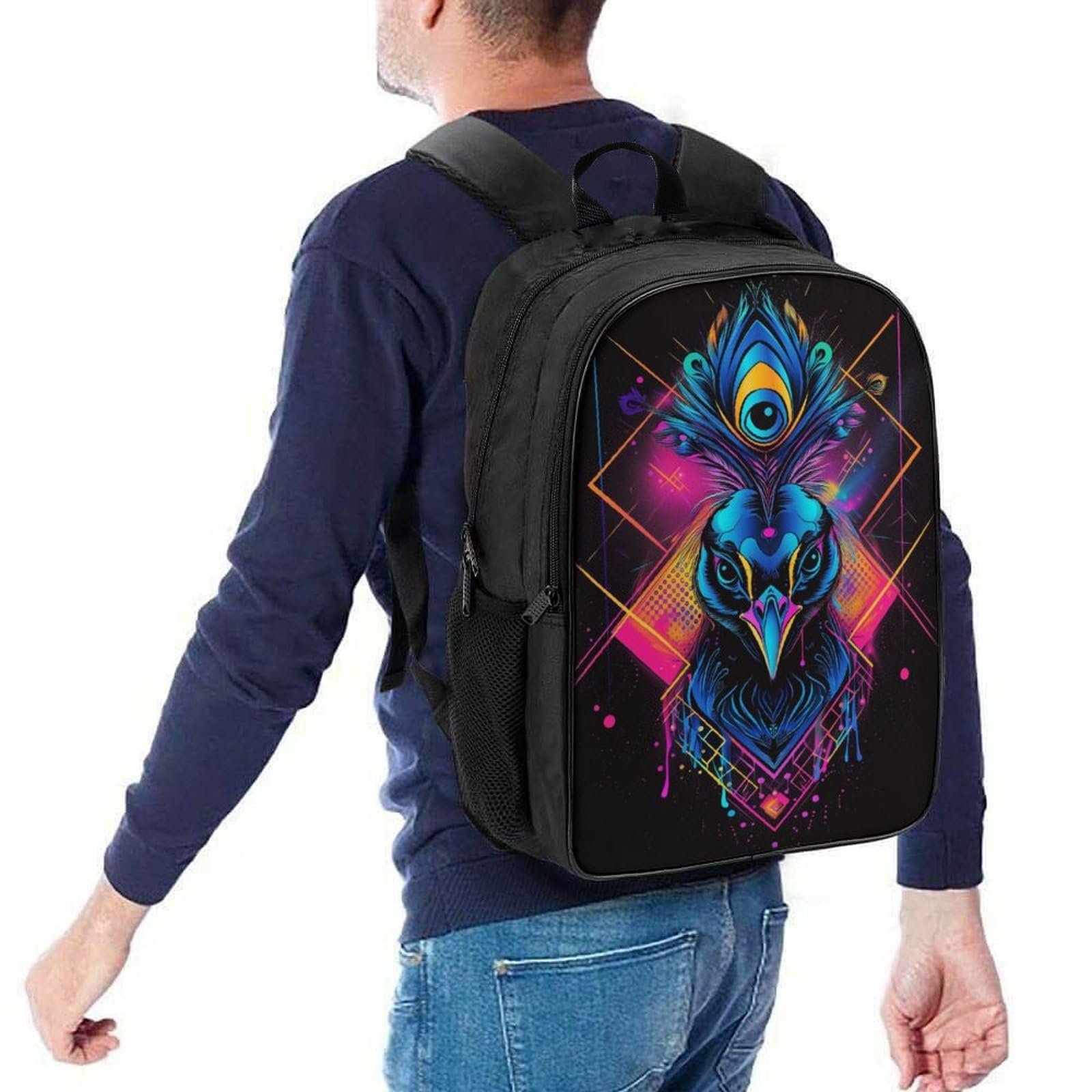 Ранец Школьный DPEOANEBN Peacock 40x28x16см, фото №5