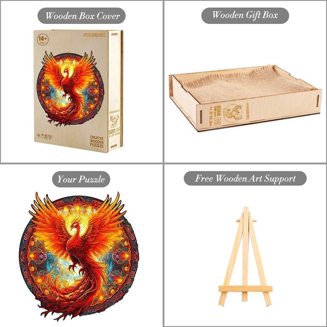 Пазл деревянный Funnli Phoenix-1 290 элементов 37.8 x 35 см, фото №1