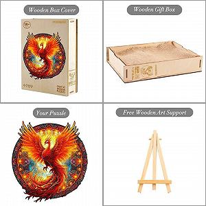 Пазл деревянный Funnli Phoenix-1 290 элементов 37.8 x 35 см - Фото 1