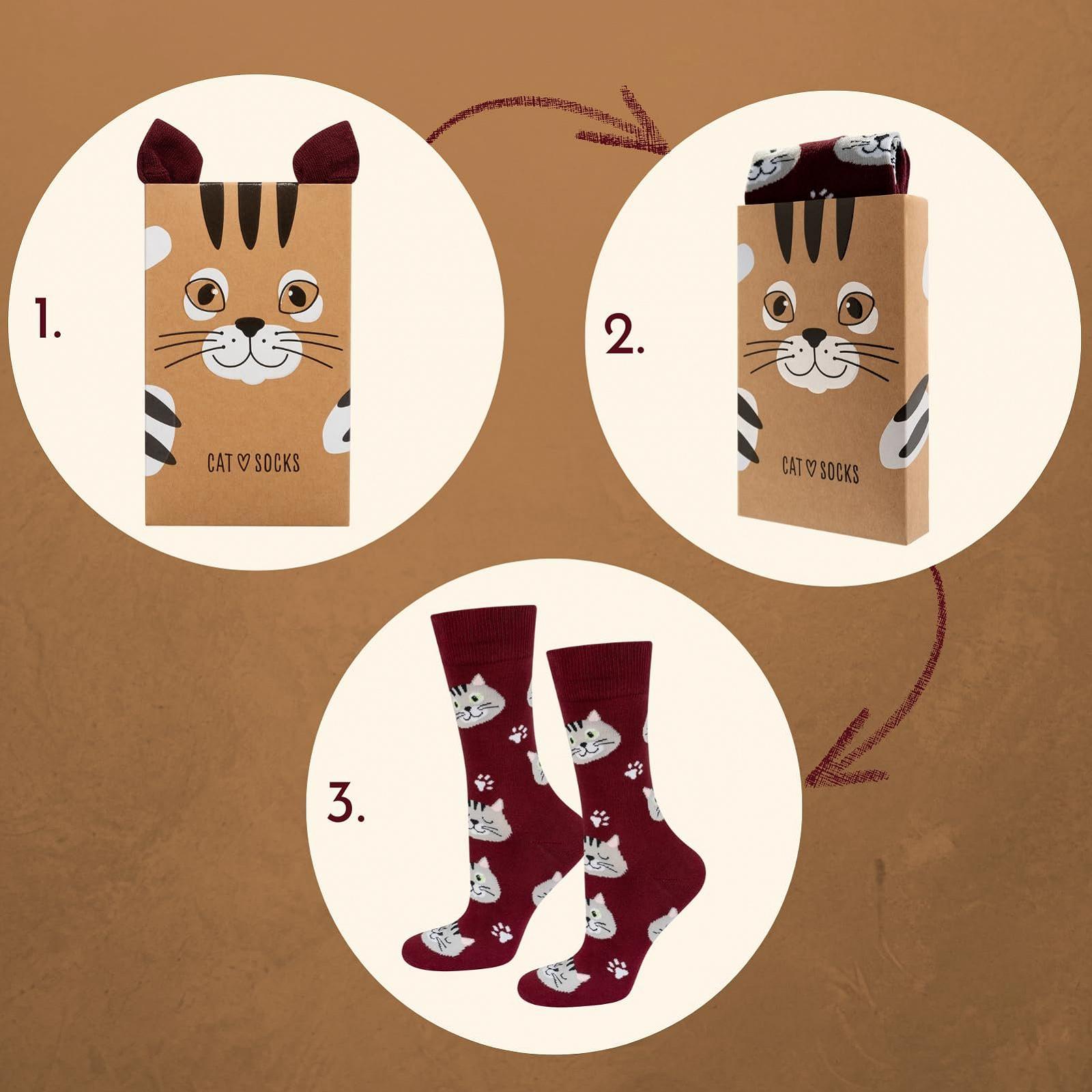 Носки Soxo Собака Кот Женские Подарки Для Мужчин Носки Подарок Для Женщин 2 Размера, фото №2