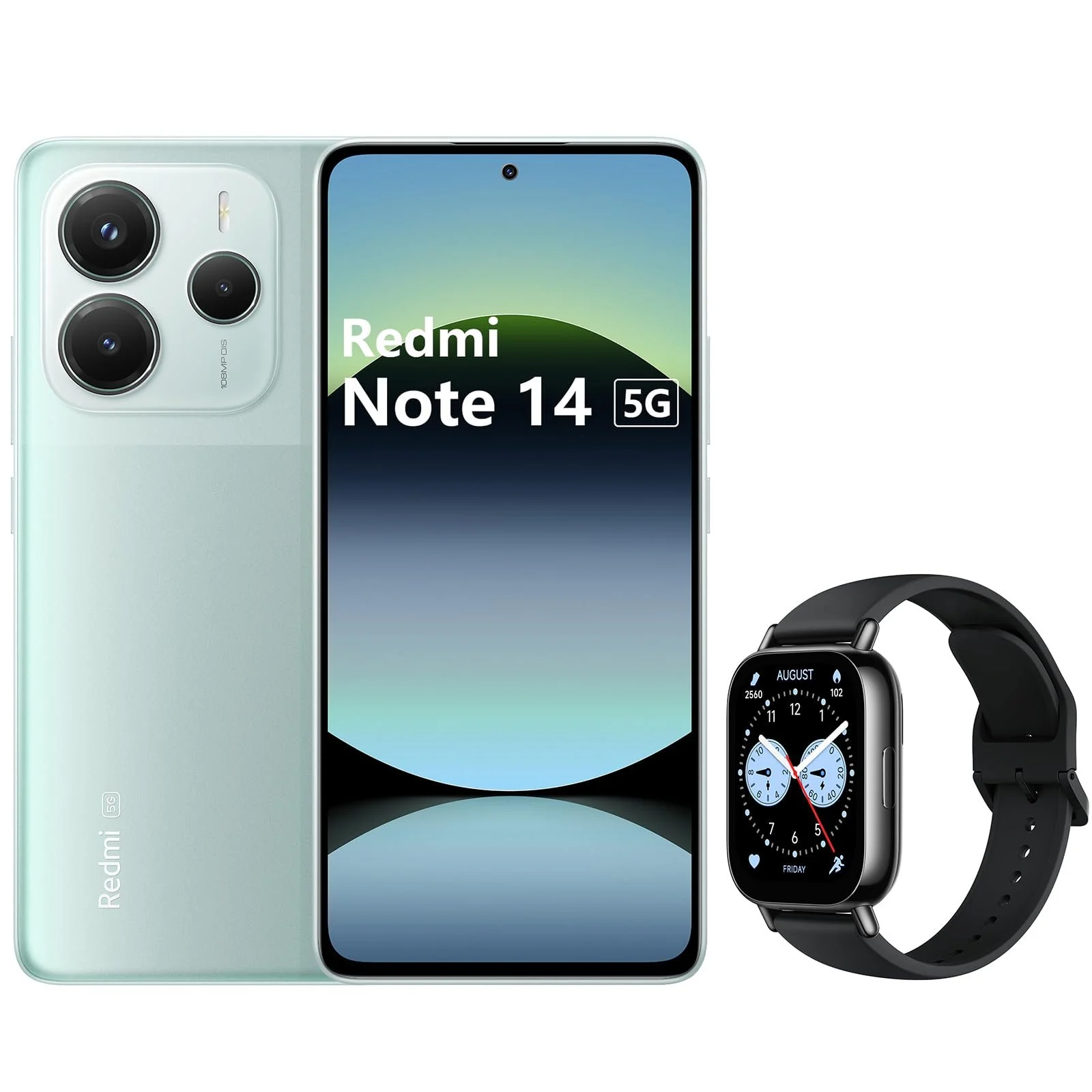 Смартфон XIAOMI Redmi Note 14 5G 8/256 ГБ Coral Green, фото №1 Смартфон XIAOMI Redmi Note 14 5G 8/256 ГБ Coral Green, фото №1