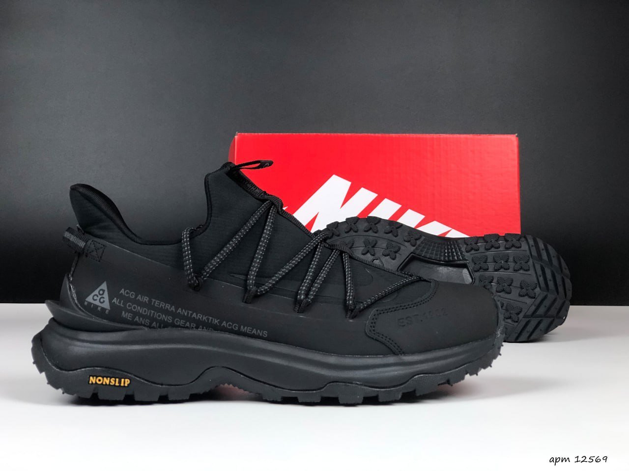 Чоловічі кросівки Nike ACG Air Terra Antarktik чорні термо осінь зима, фото №4