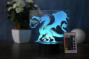 Настольная лампа Magic Dragon LED Art Deco Черная synthetic.ua - Фото 1