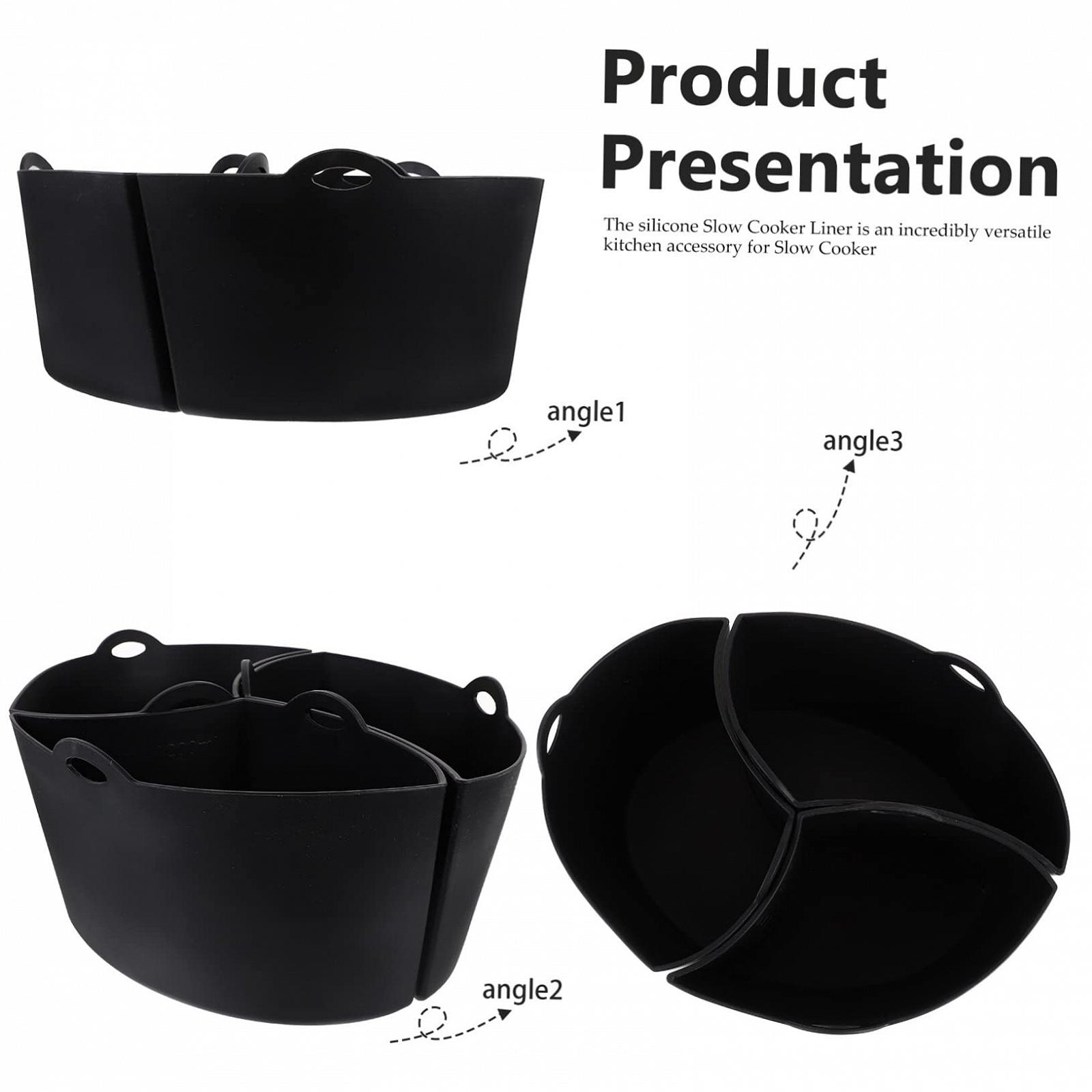 Вставка MUCKLILY Slow Cooker Abnehmbare Herdeinlage Topfeinsatz Kieselgel, фото №2