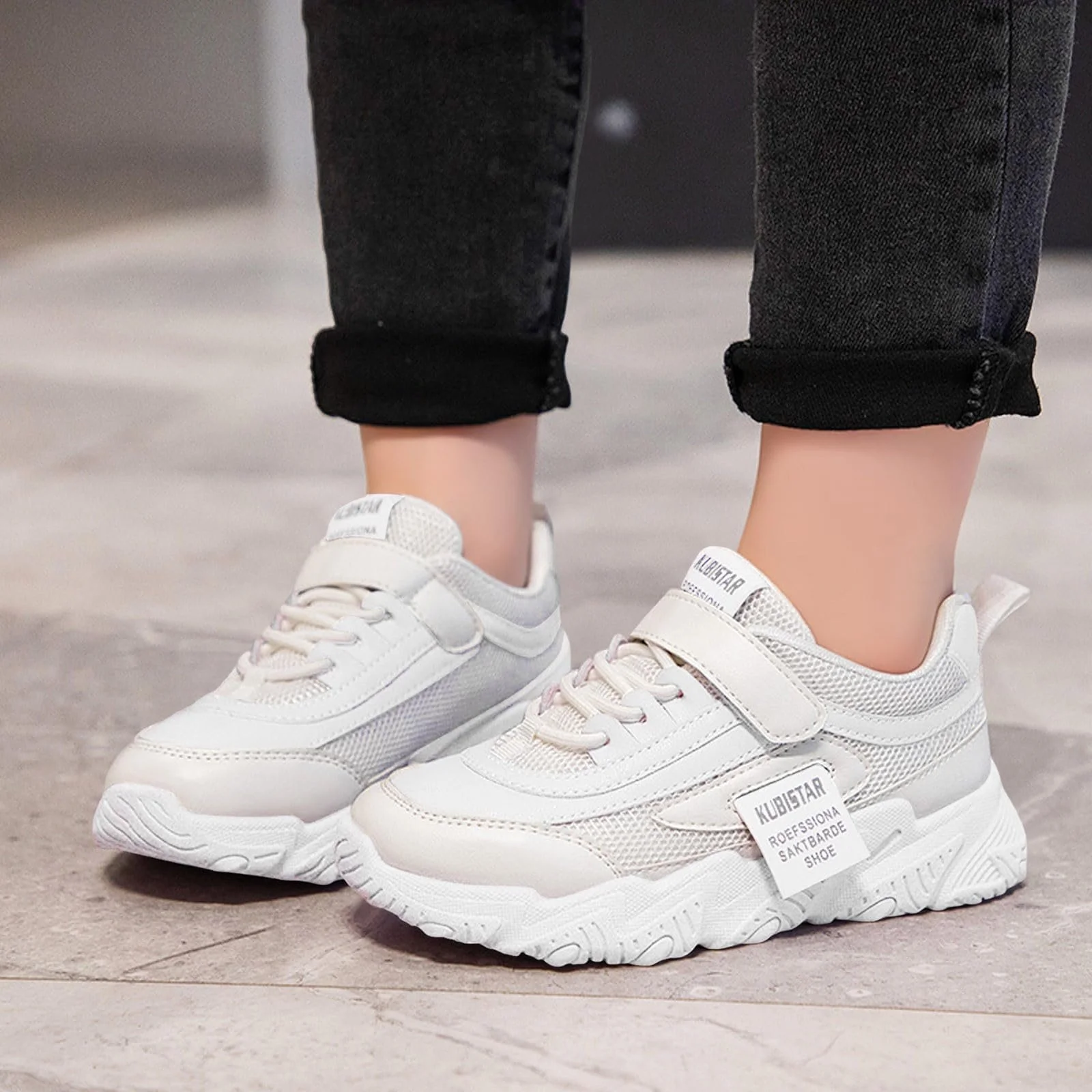 Кроссовки Детские Светлая Подошва Спортивные Беговые Белые 34 37 29 32 31 33 35, фото №6