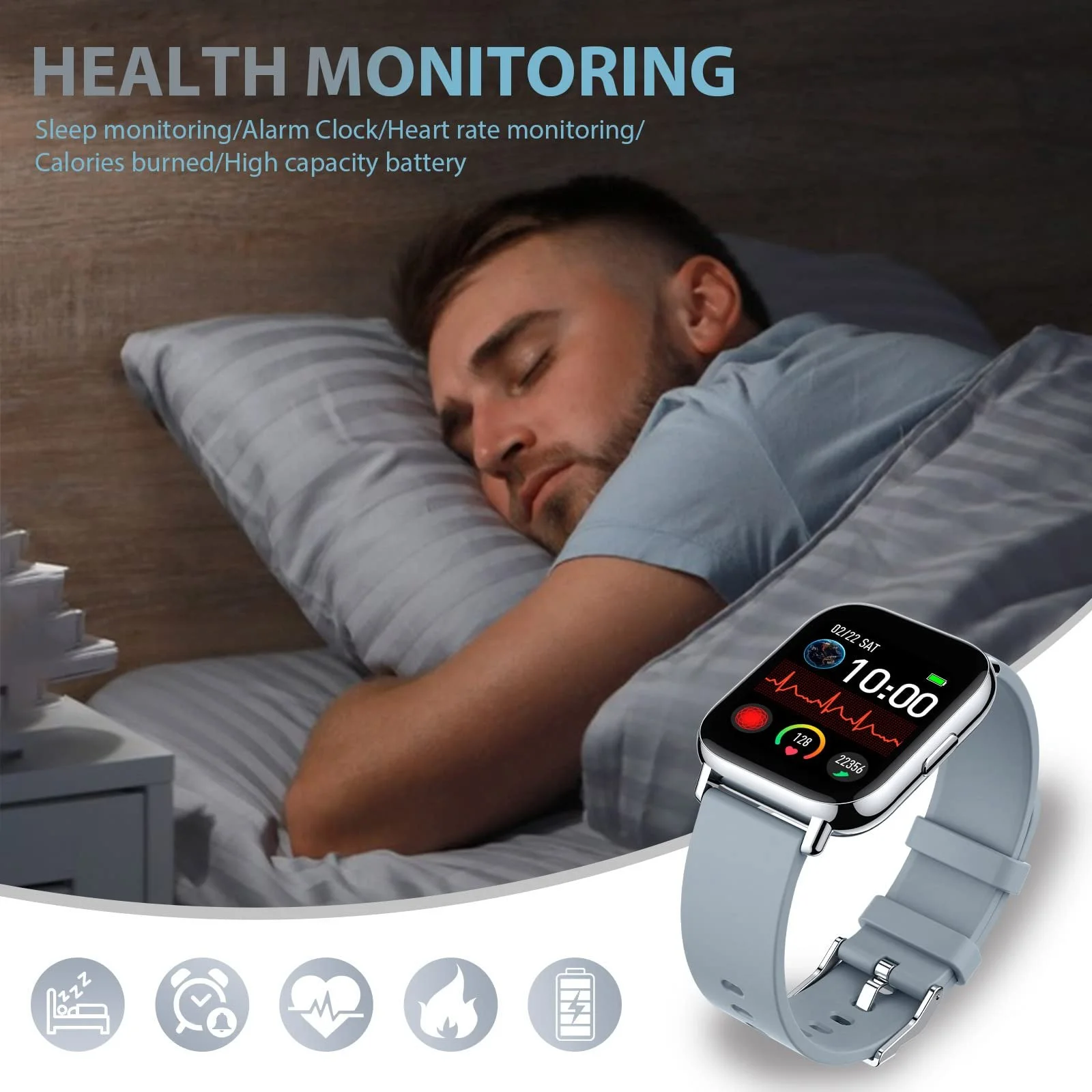 Розумний годинник SUPBRO для чоловіків та жінок, фітнес-годинник з Bluetooth дзвінками, 1.69-дюймовий, фото №3 Розумний годинник SUPBRO для чоловіків та жінок, фітнес-годинник з Bluetooth дзвінками, 1.69-дюймовий, фото №3