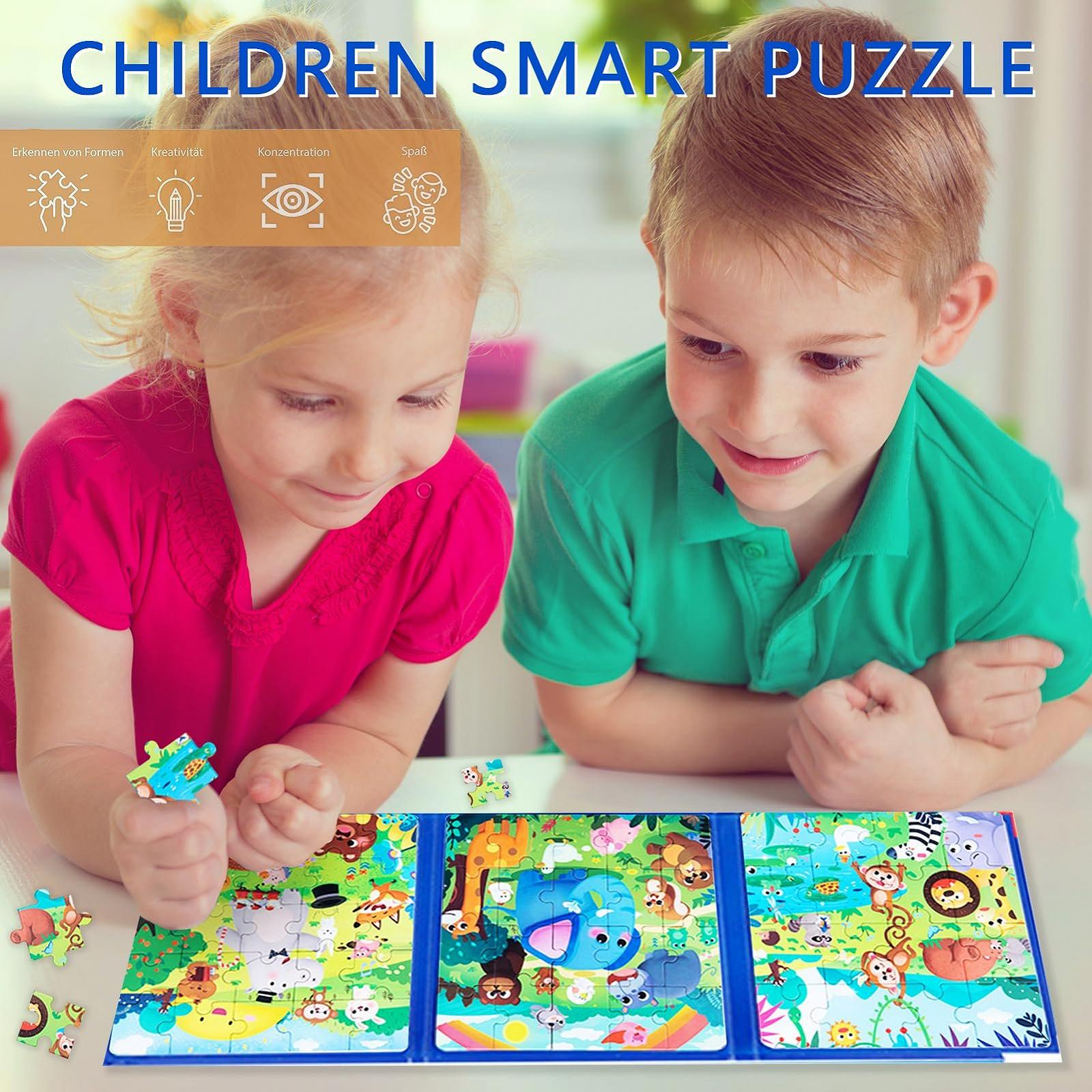 Магнитный пазл Shinybox Дитячий Дорожня гра Обучающая игрушка для детей в машину и самолет, фото №5