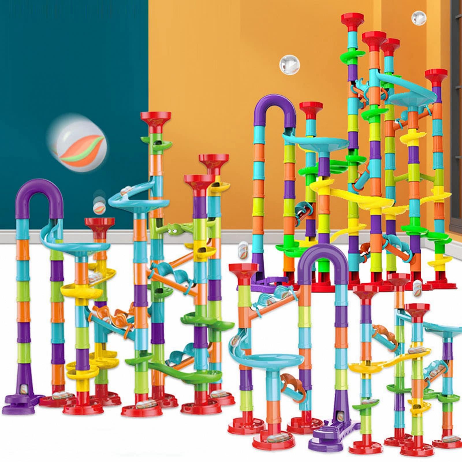 Игрушка Acouto Roll Ball Track Building Blocks из ABS-пластика 113 шт. Цветной, фото №3