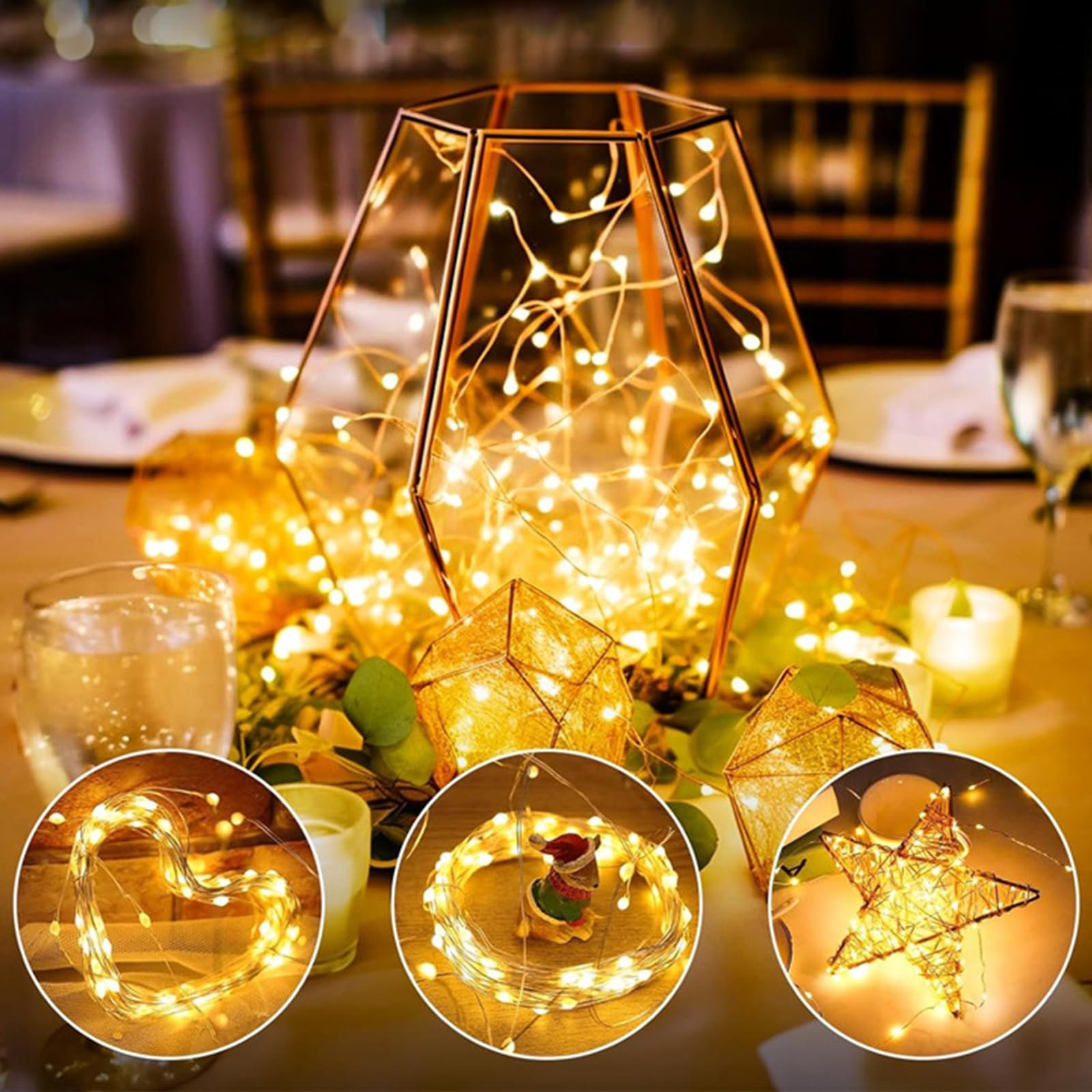 Гирлянда ENLACE LED Fairy Lights 10 м 100 LED теплый белый, фото №4