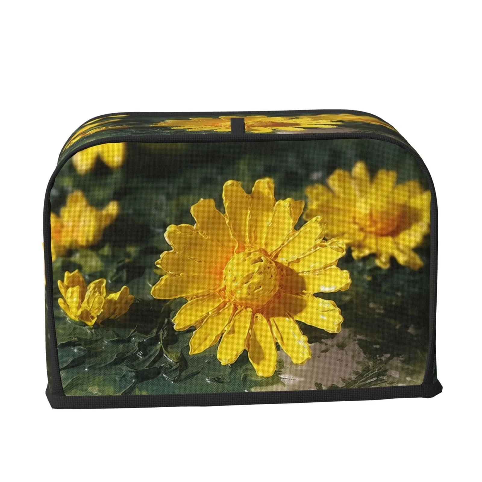 Чехол для тостера на 2 ломтика с двумя карманами для ножей Желтые цветы, фото №7 Чехол для тостера на 2 ломтика с двумя карманами для ножей Желтые цветы, фото №7