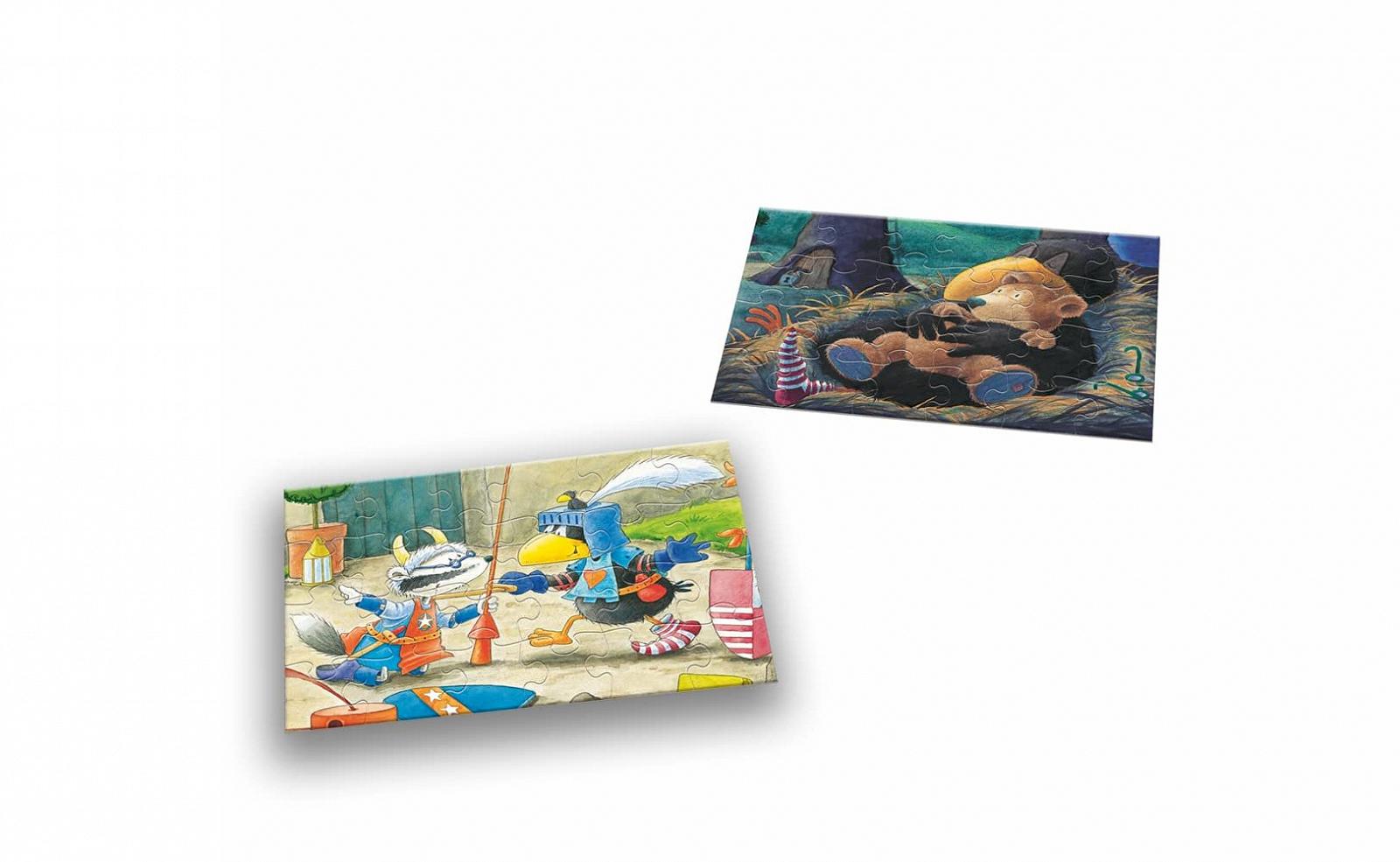 Детский пазл HUCH! The Little Raven Sock 2х24 детали, фото №6