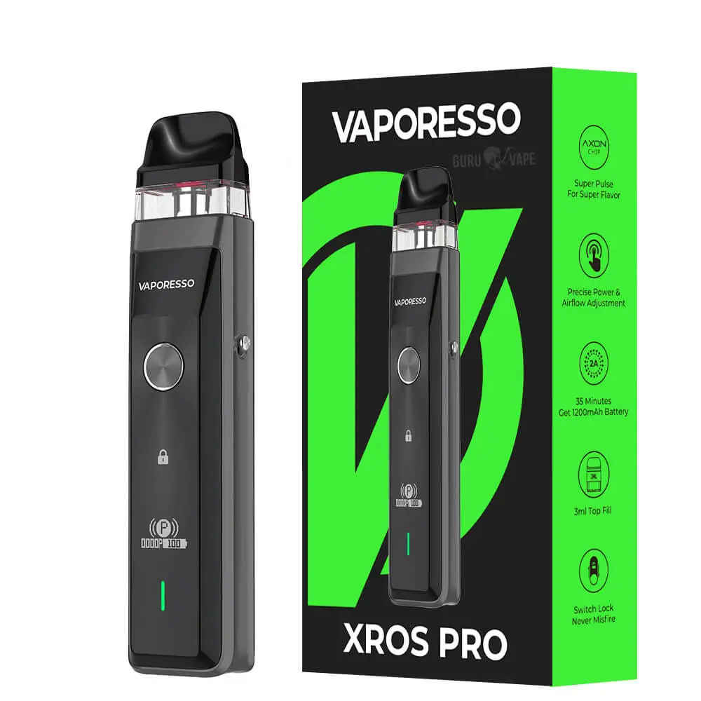 Под-система Vaporesso XROS PRO Pod 1200mAh 2ml Kit Black 15844, фото №4 Под-система Vaporesso XROS PRO Pod 1200mAh 2ml Kit Black 15844, фото №4