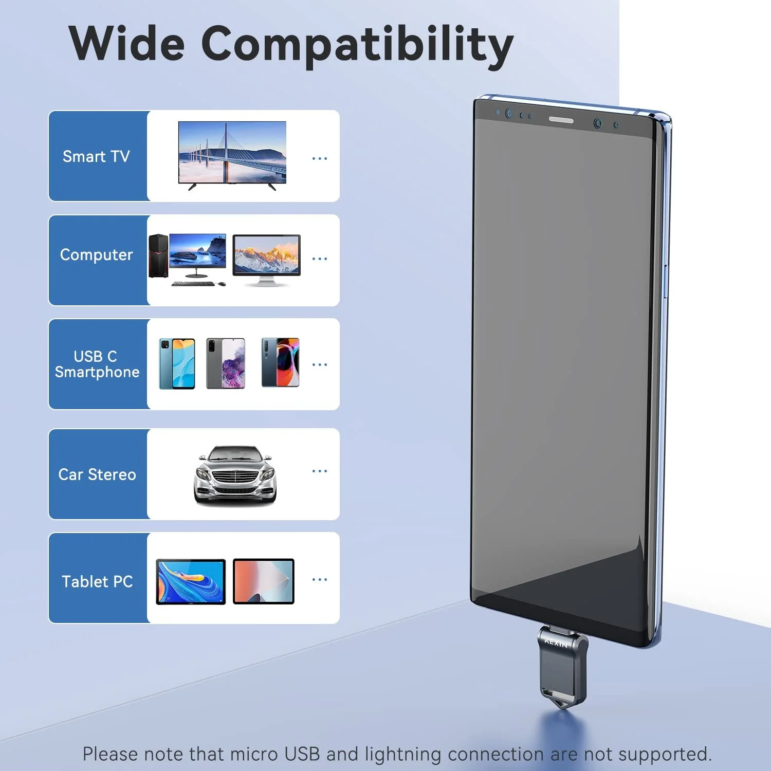 Флеш-накопичувач KEXIN 128GB USB 3.0 Type C (набір 5 шт.), фото №2 Флеш-накопичувач KEXIN 128GB USB 3.0 Type C (набір 5 шт.), фото №2