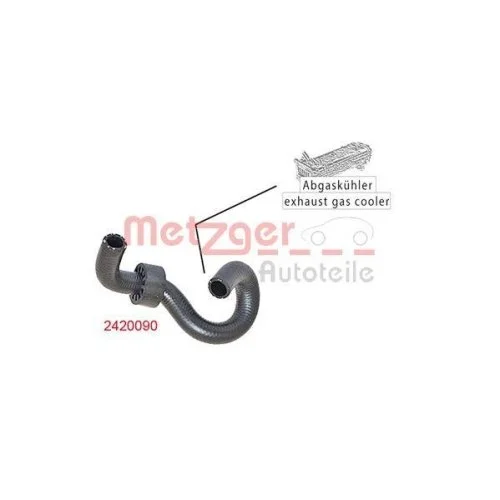 Шланг радіатора METZGER 2420090 для FORD, фото №2