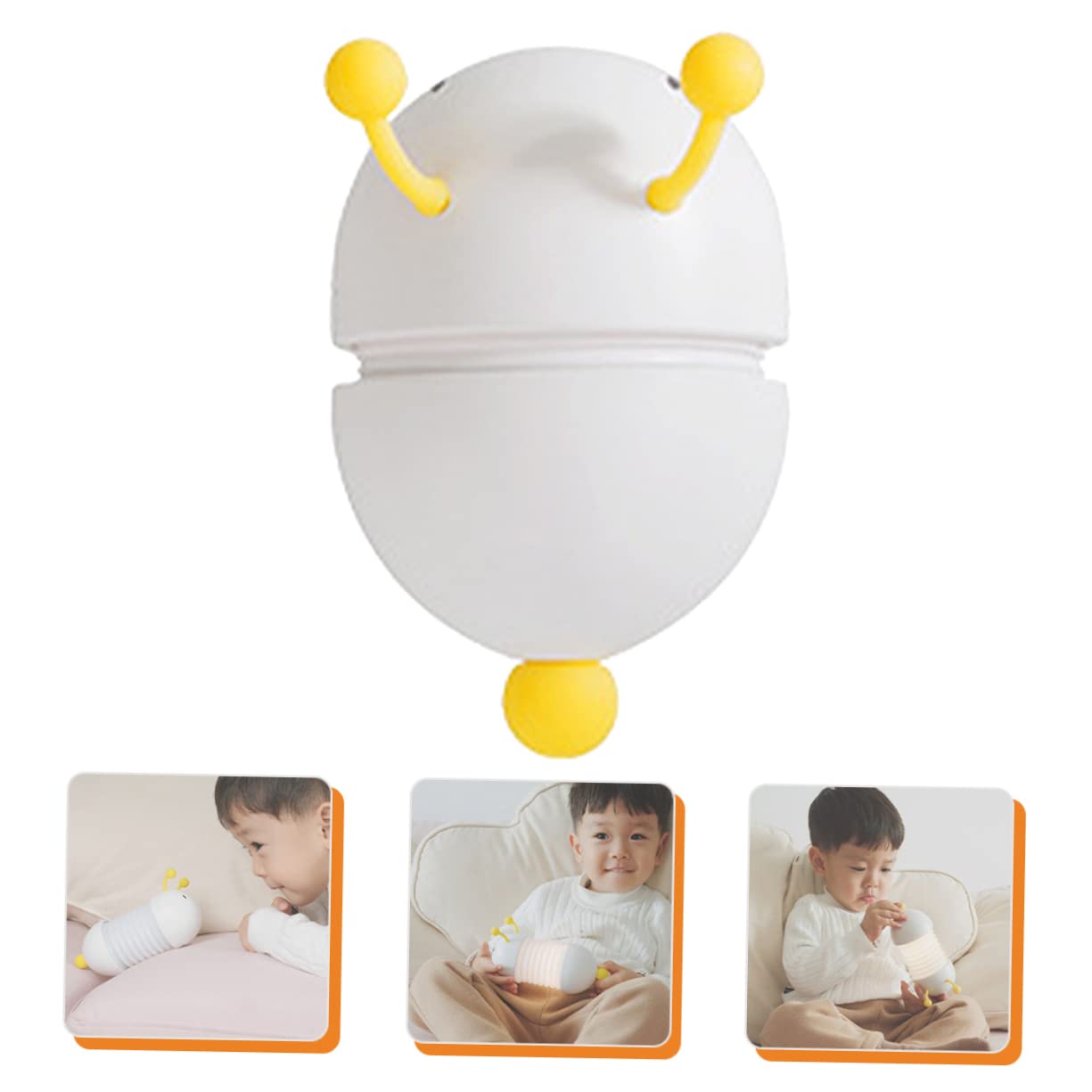 Лампа MERRYHAPY Комплект 2 шт. Гусениця Світильник для дитячої кімнати LED нічник для дітей Складаний Білий, фото №7