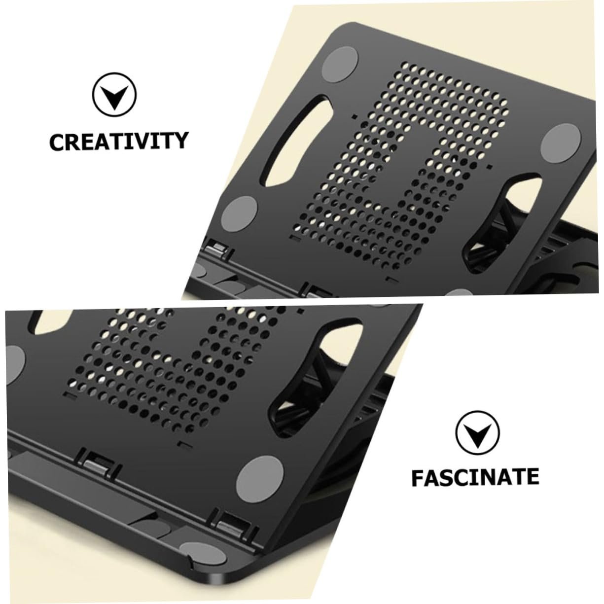 Підставка для ноутбука Yardenfun складана з відділенням Регулювання висоти, вентильована підставка для ноутбука Міцна і регульована, фото №5